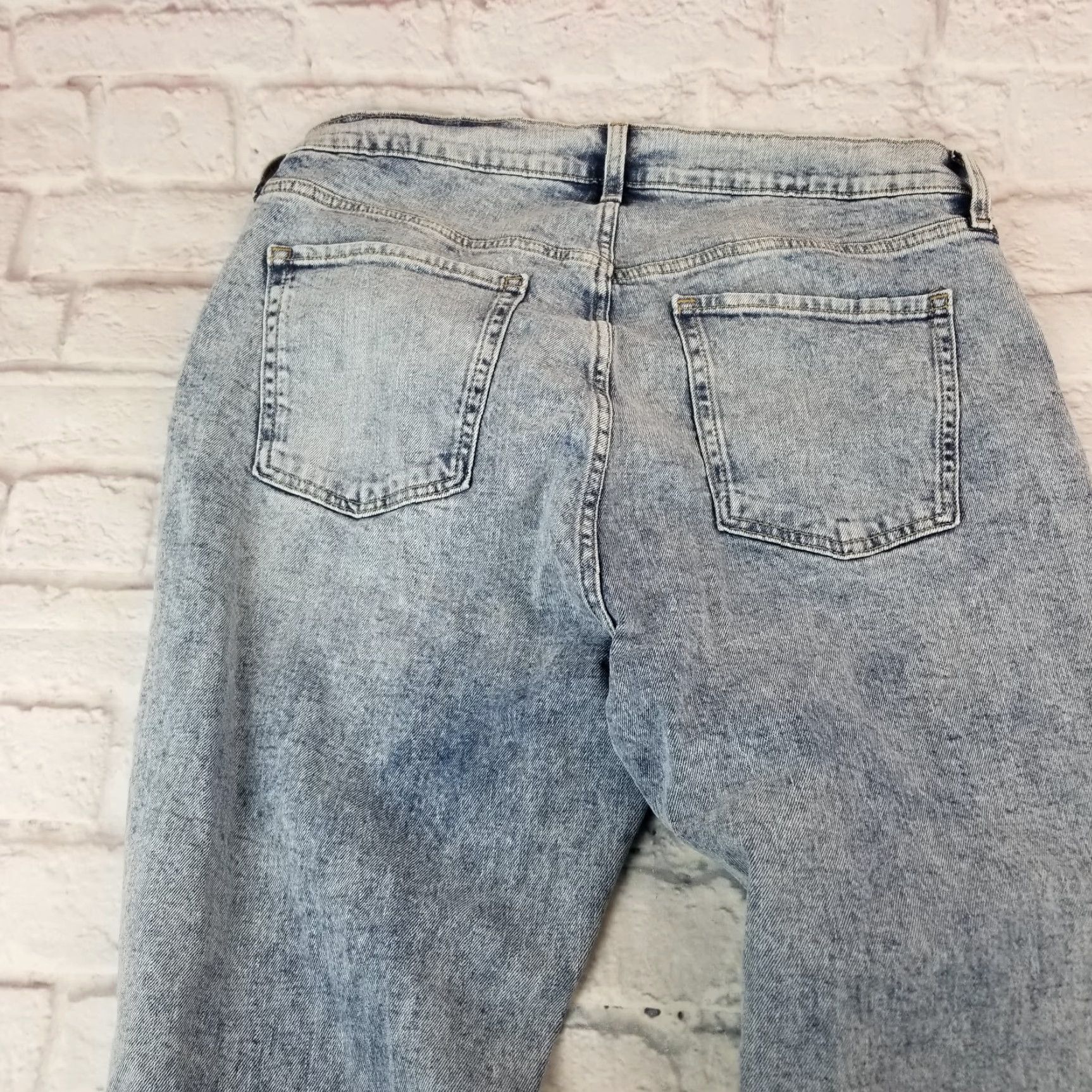 Old Navy Old Navy Jeans Buttonfly High Rise Size 16 Secret Slim Pockets Raw Hem Womens Size 38" / US 16 / IT 52 - 6 Thumbnail