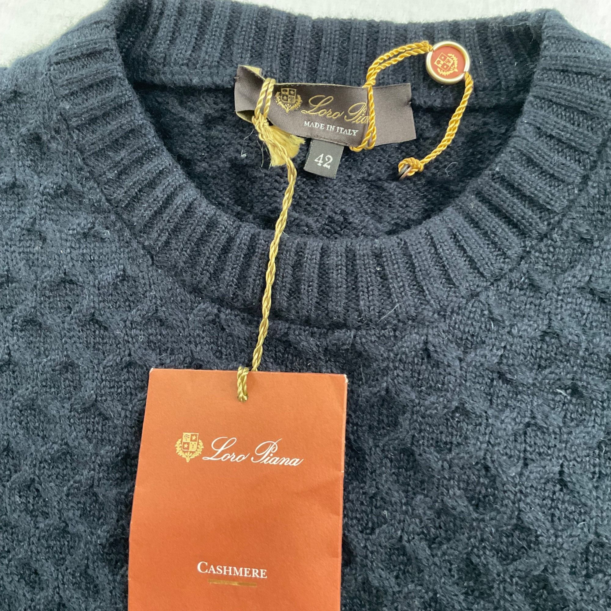 Loro Piana NWT LORO PIANA soft cashmere navy blue sweater knitted dress Size XS / US 0-2 / IT 36-38 - 3 Thumbnail