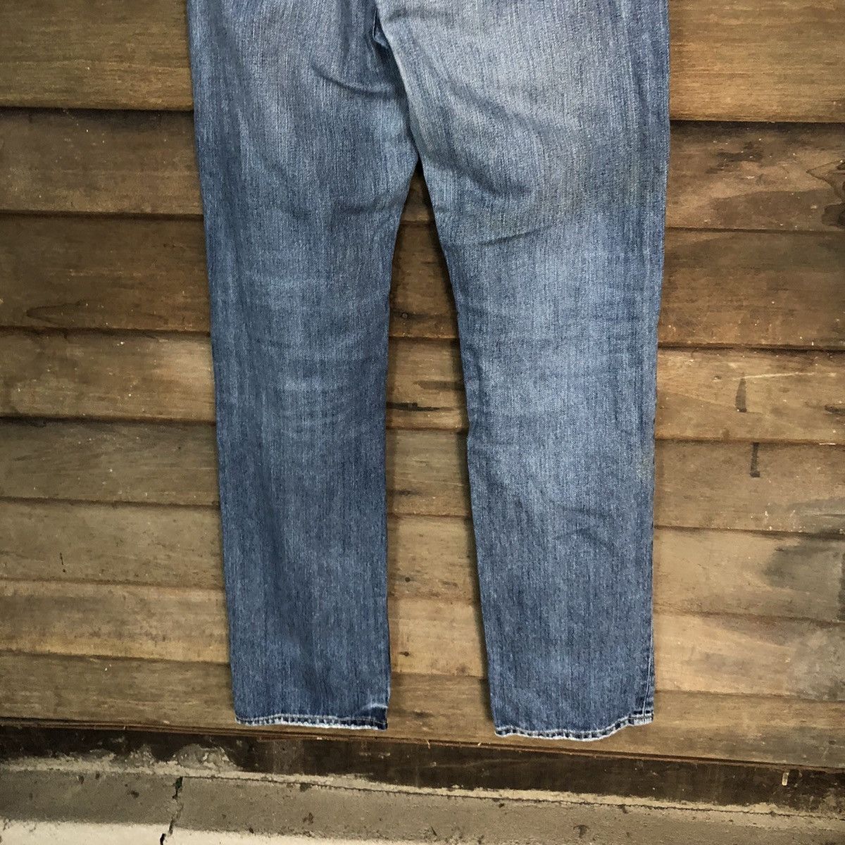 Japanese Brand Uniqlo Jeans vintage ripped faded Blue Denim Pants #7385 Size US 31 - 12 Thumbnail