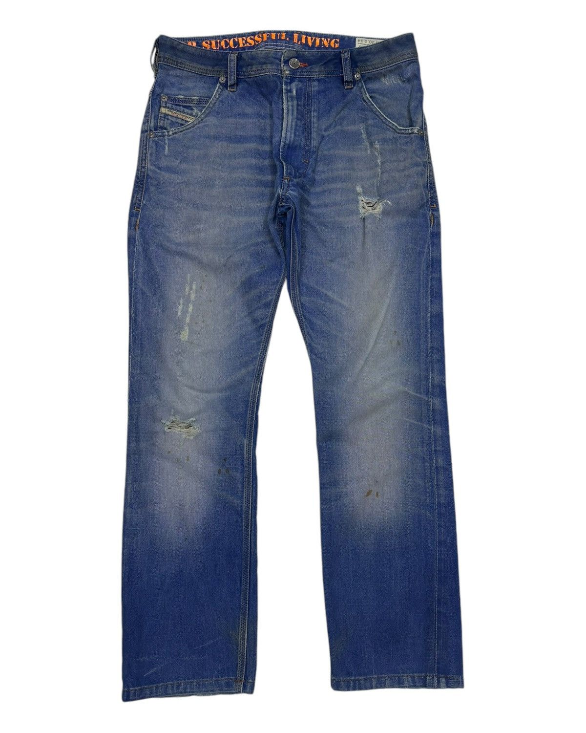 Diesel Vintage Diesel Blue Distressed Denim Jeans Size US 30 / EU 46 - 7 Thumbnail