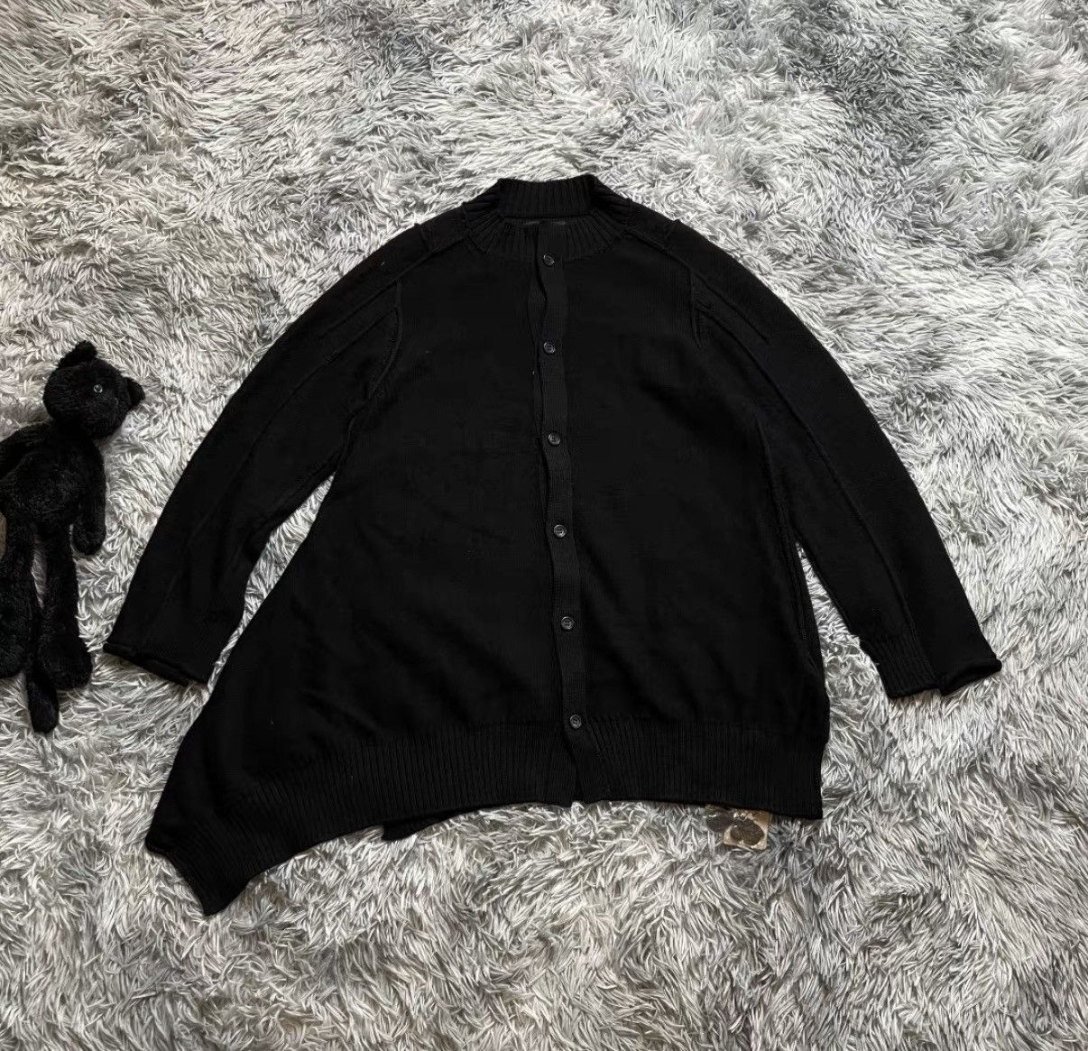Yohji Yamamoto Yohji Yamamoto Y's Asymmetric Knit Cardigan J29 Size US M / EU 48-50 / 2 - 1 Thumbnail