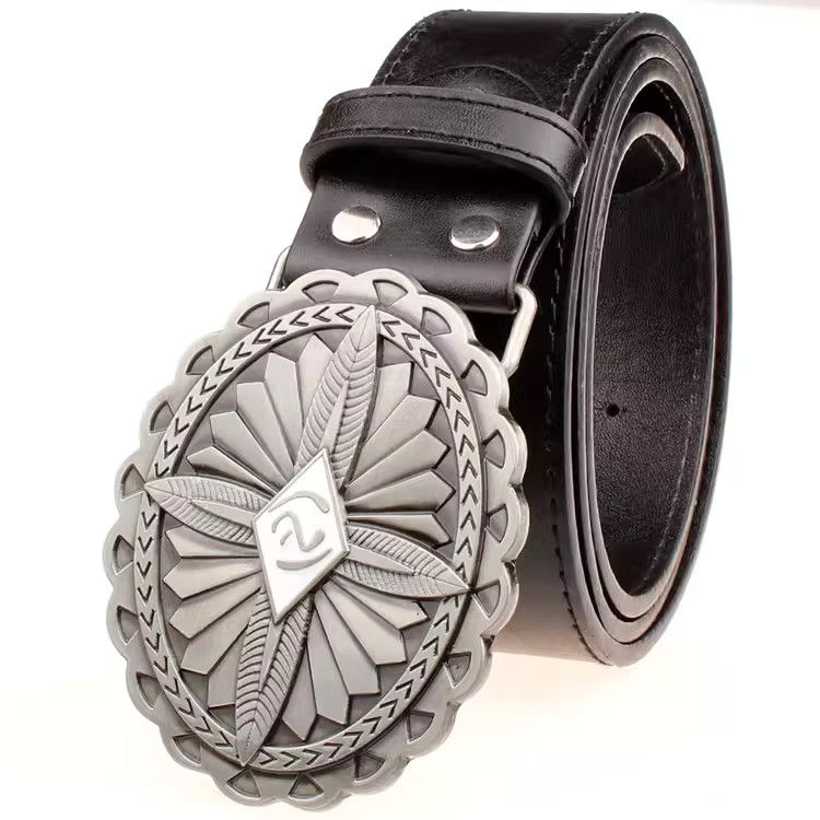 Designer Matchless Vintage Belt Riveted Belts Menswear Accessories Size ONE SIZE - 4 Thumbnail
