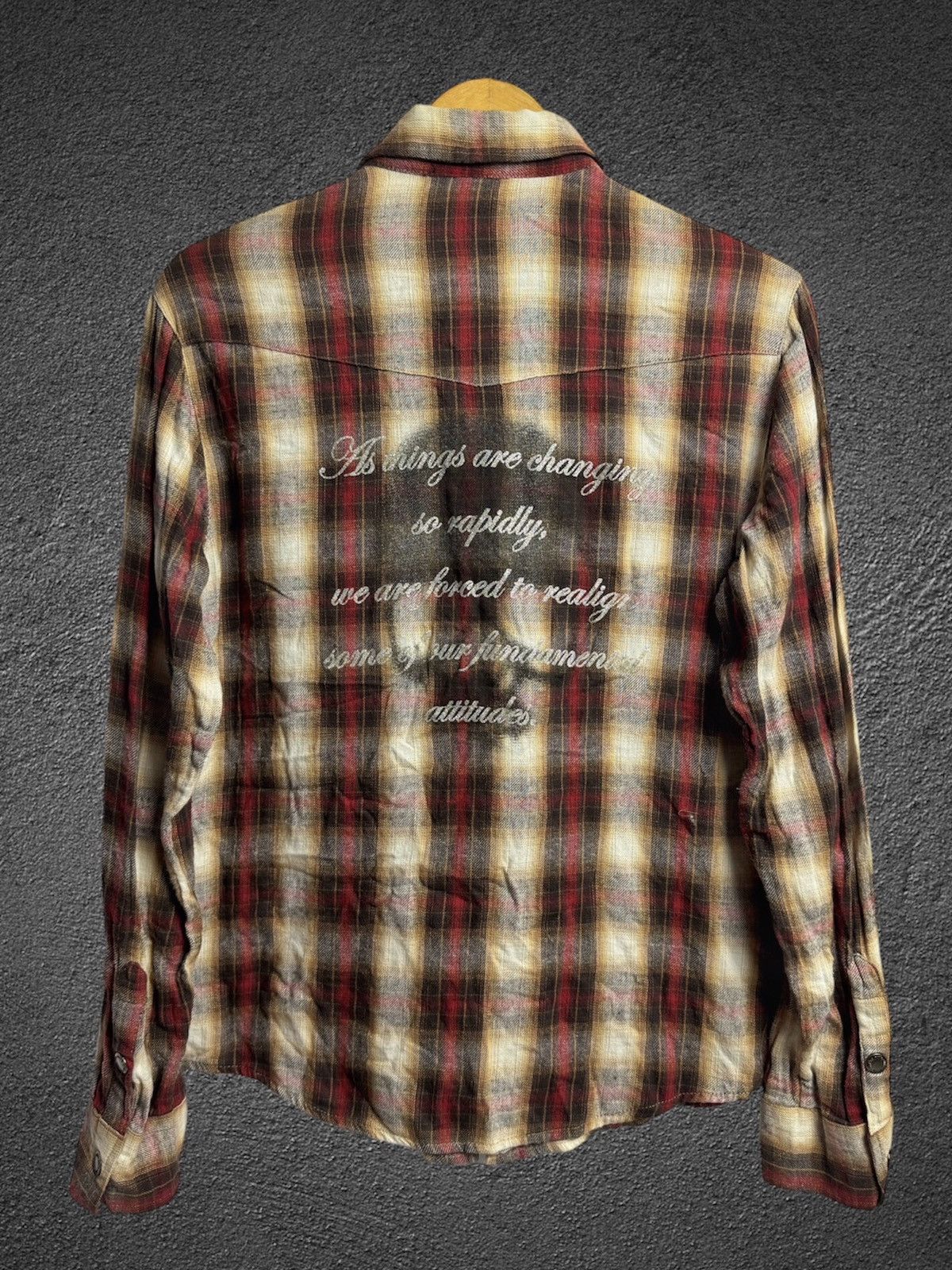If Six Was Nine × In The Attic × Japanese Brand Intheattic Poem Skulls Button Shirt Size US L / EU 52-54 / 3 - 1 Thumbnail