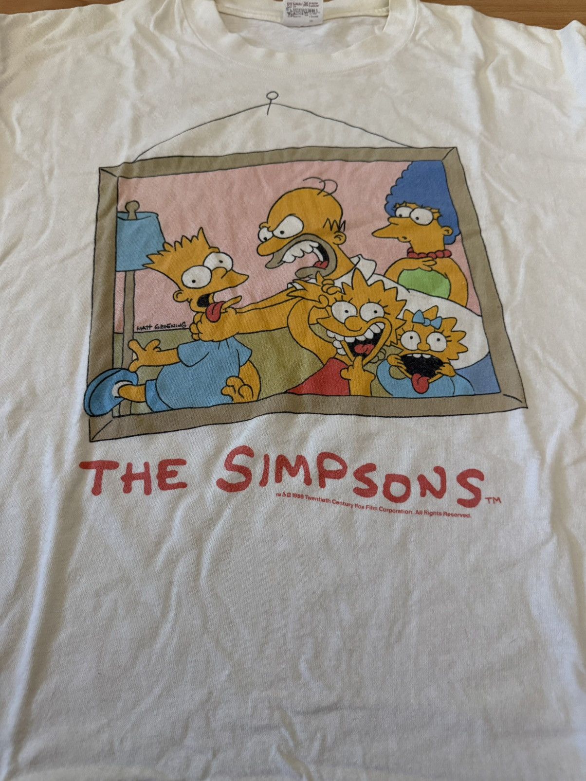 Other Vintage 90s The Simpsons Family Portrait T-Shirt XL 1989 Size US XL / EU 56 / 4 - 2 Thumbnail