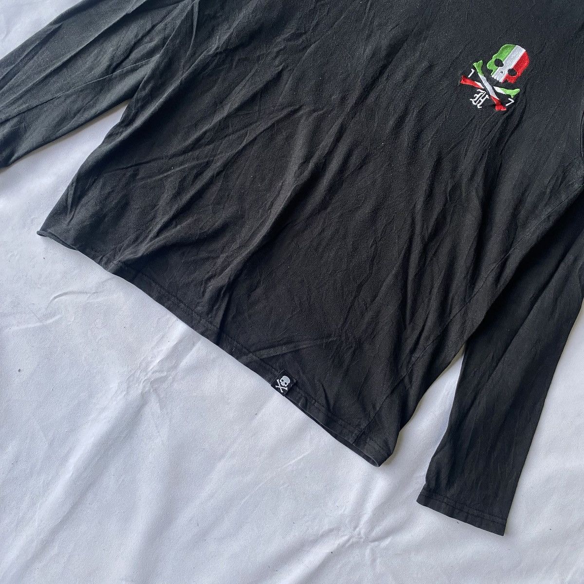 HYDROGEN × Japanese Brand Hydrogen Italy Cross Bone Skull Logo Long Sleeve Size US L / EU 52-54 / 3 - 5 Thumbnail