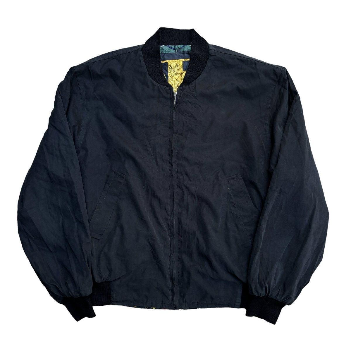 Hermes Vintage Hermes "Torana" Silk Bomber Jacket Size US S / EU 44-46 / 1 - 12 Thumbnail