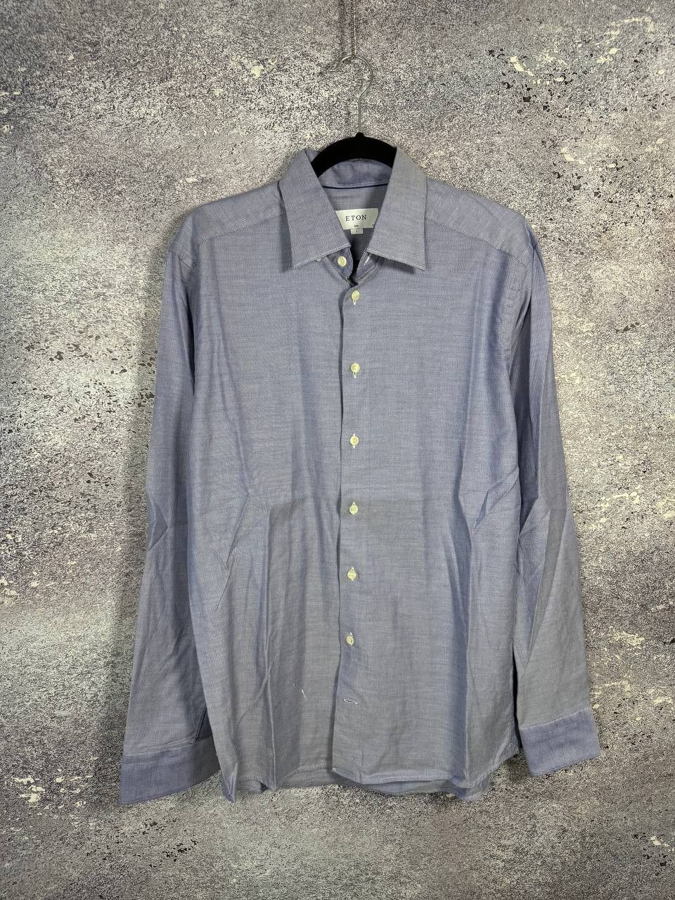 Eton Eton York Slim Formal Shirt Men's Large Button Up Cutaway Size US L / EU 52-54 / 3 - 1 Thumbnail
