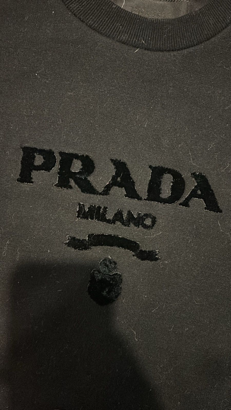 Prada Prada Chenile Logo Crewneck Size US XS / EU 42 / 0 - 2 Thumbnail