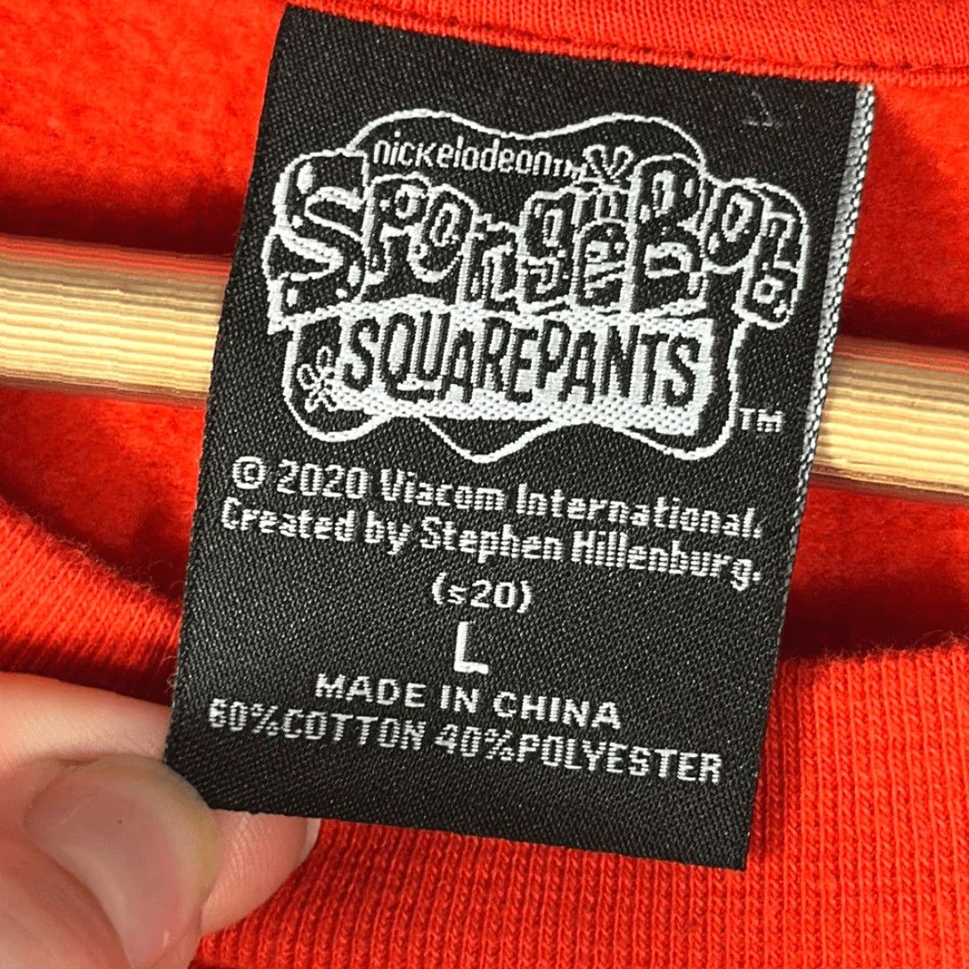 Nickelodeon VINTAGE Nickelodeon SpongeBob SquarePants Sweatshirt Mens L Red Christmas Pullover Christmas Ugly Sweater Shirt Size US L / EU 52-54 / 3 - 4 Thumbnail