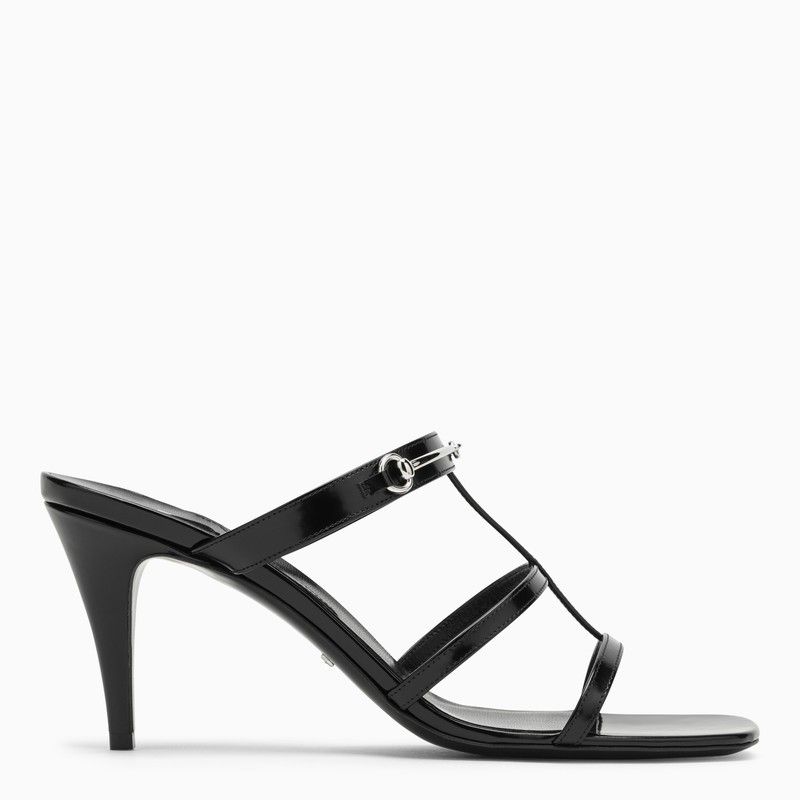 image of Gucci Black Sandal Slider With Slim Clamp, Women's (Size 11)