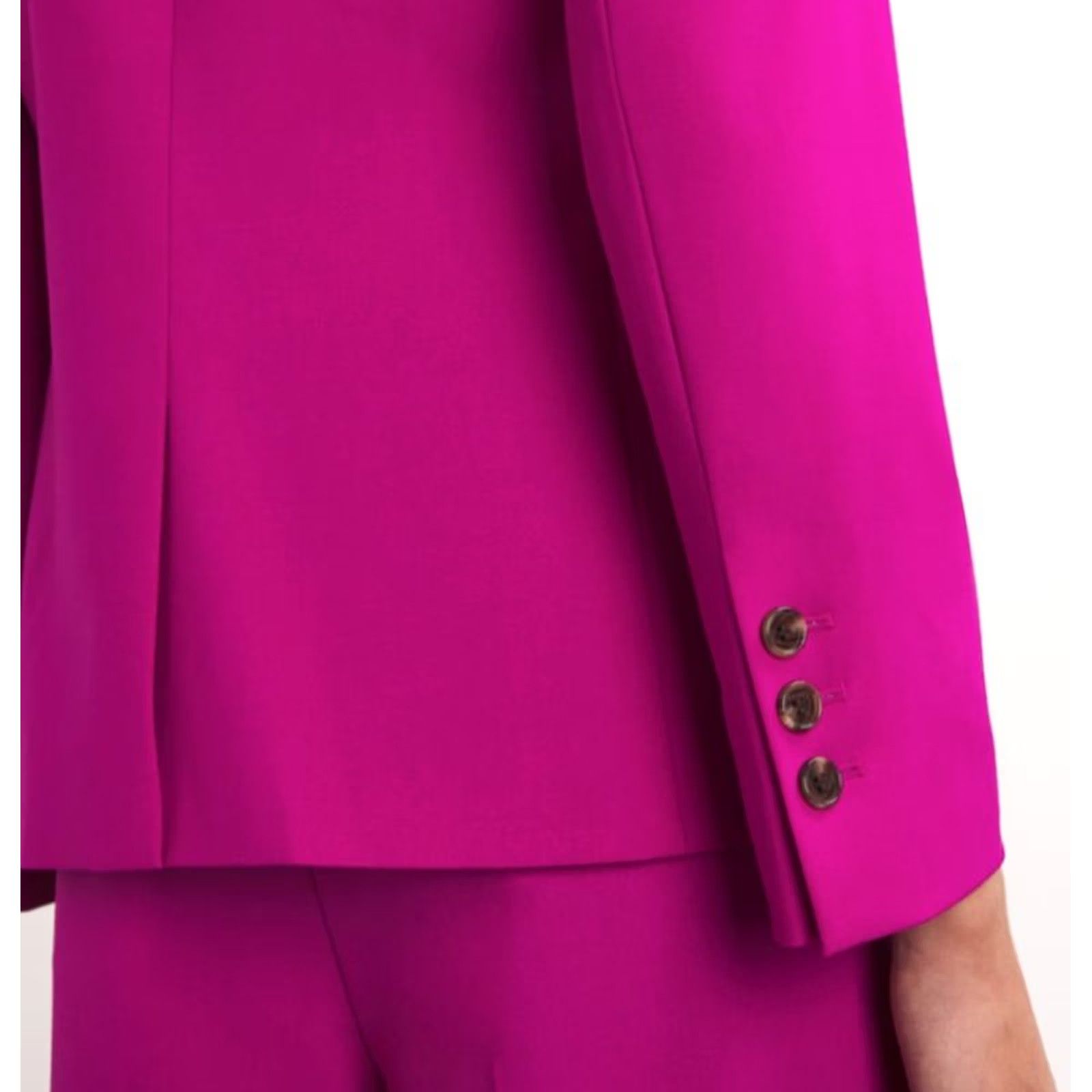 Theory VINTAGE? No. Final: Theory Blazer Women Slim Pink Wool Blend Single Breast Size 4 Solid 475 MSRP Basic Jacket Size S / US 4 / IT 40 - 4 Thumbnail