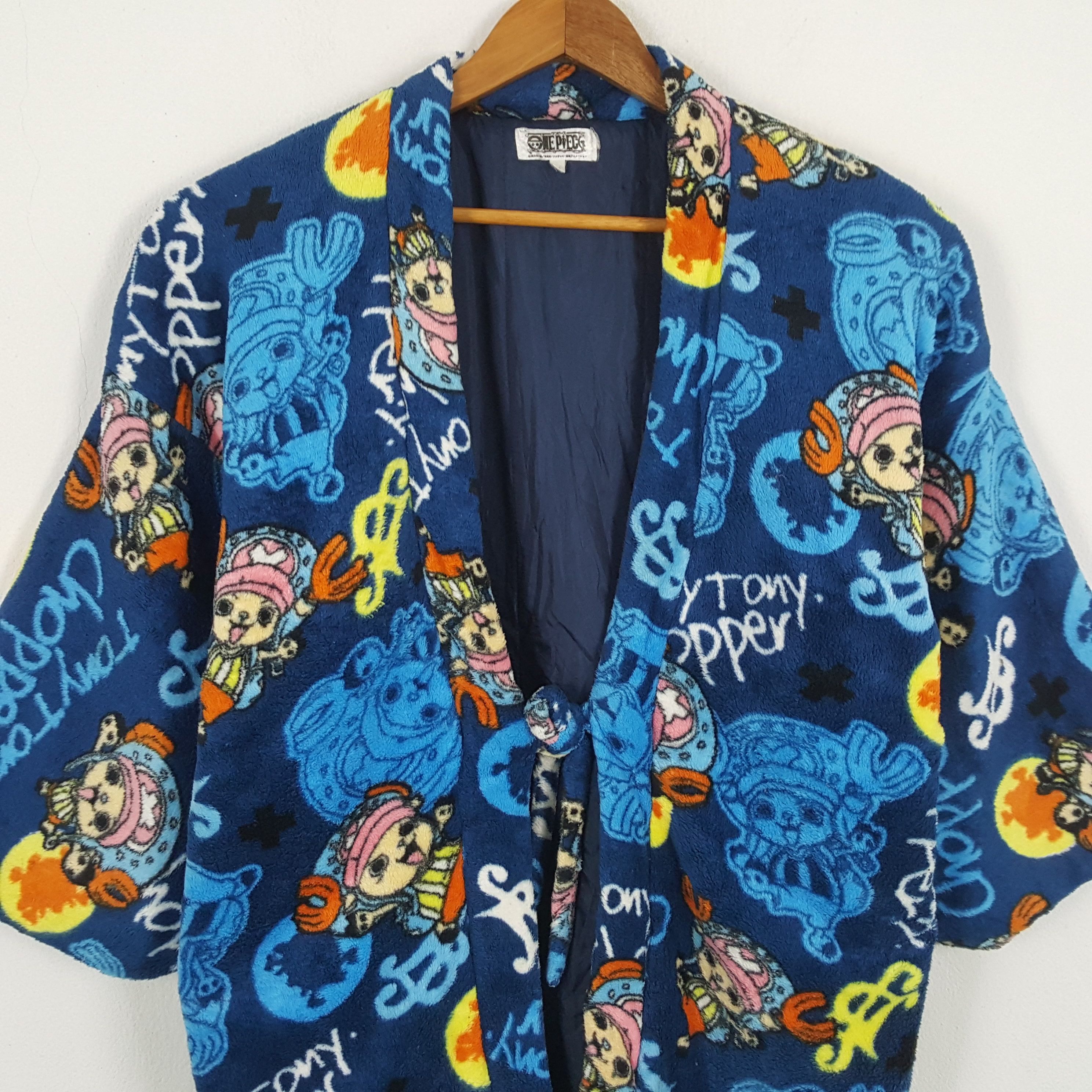 One Piece × Vintage Vintage ONE PIECE Japanese Animated Series Kimono Jacket Size US L / EU 52-54 / 3 - 2 Thumbnail
