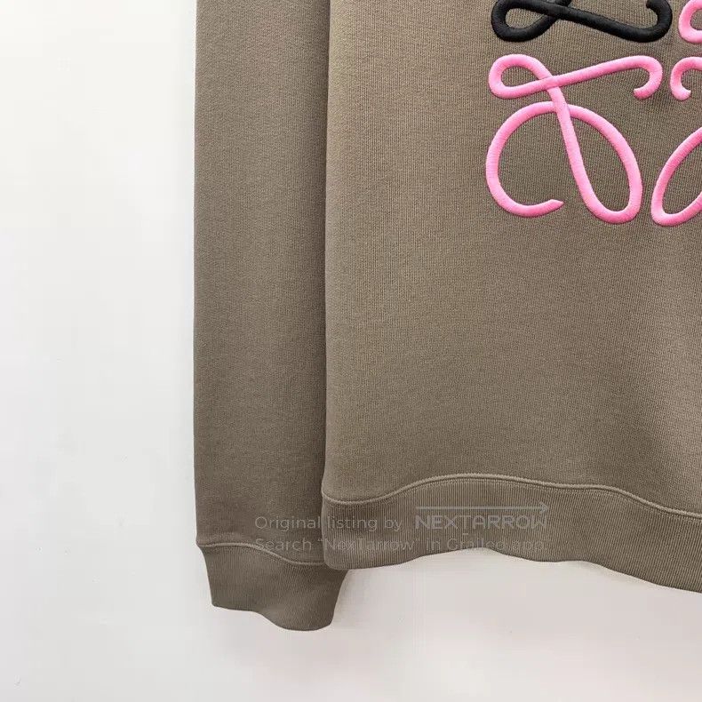Loewe Loewe Caramel Logo Embroidered Cotton Crew Neck Long Sleev Size M / US 6-8 / IT 42-44 - 4 Thumbnail