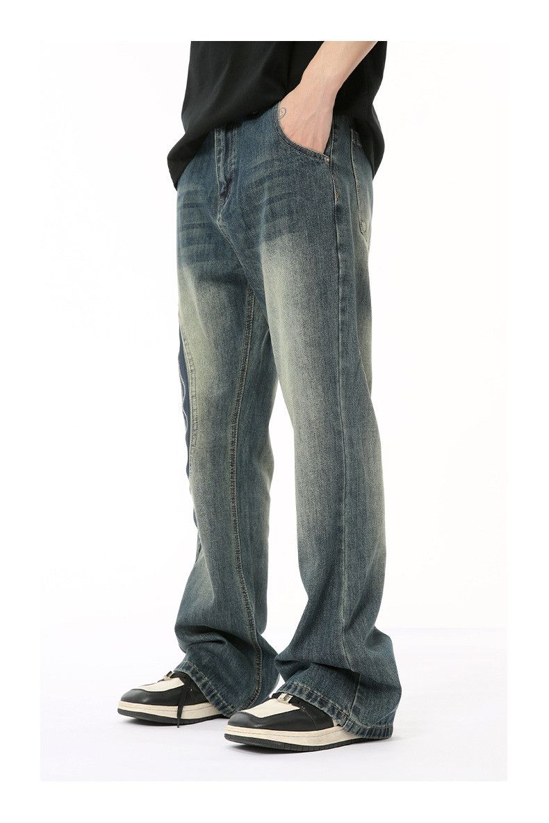 Japanese Brand × Jean American street side zipper stitching designer jeans for men Size US 32 / EU 48 - 4 Thumbnail