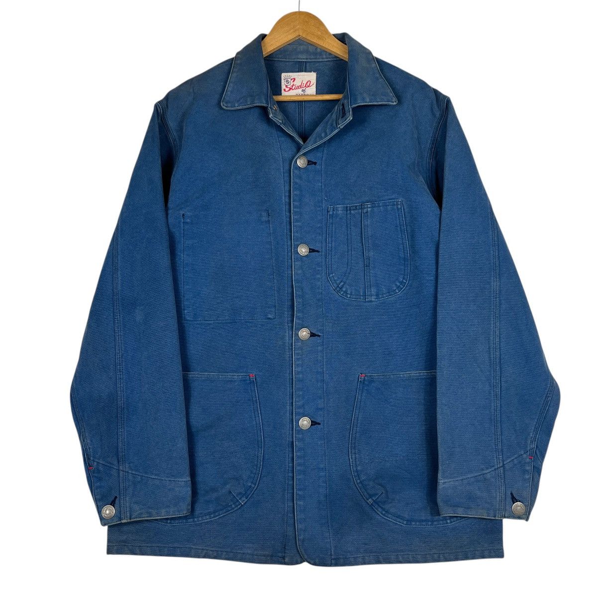 Studio D'Artisan 🔥 VINTAGE STUDIO D ARTISAN DENIM CHORE JACKET MADE IN JAPAN Size US L / EU 52-54 / 3 - 3 Thumbnail