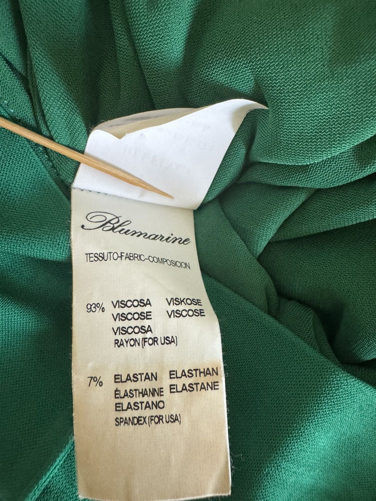 Blumarine BLUMARINE Green Jersey Bodycon Dress S Size M / US 6-8 / IT 42-44 - 8 Thumbnail
