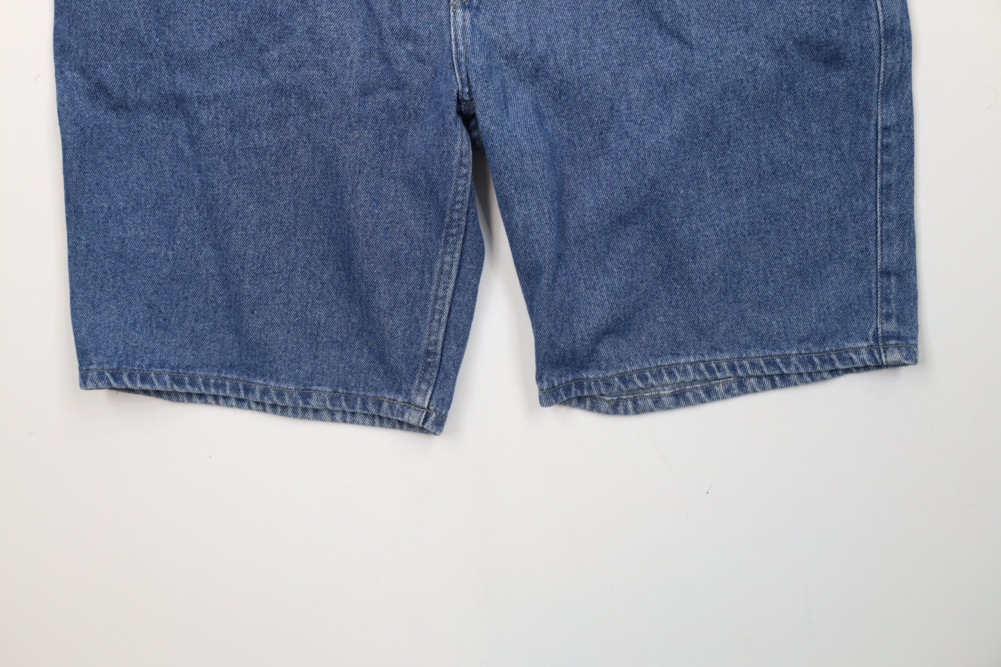 Vintage Deadstock Vintage 90s Streetwear Fit Denim Jean Shorts Jorts Size US 34 / EU 50 - 4 Thumbnail