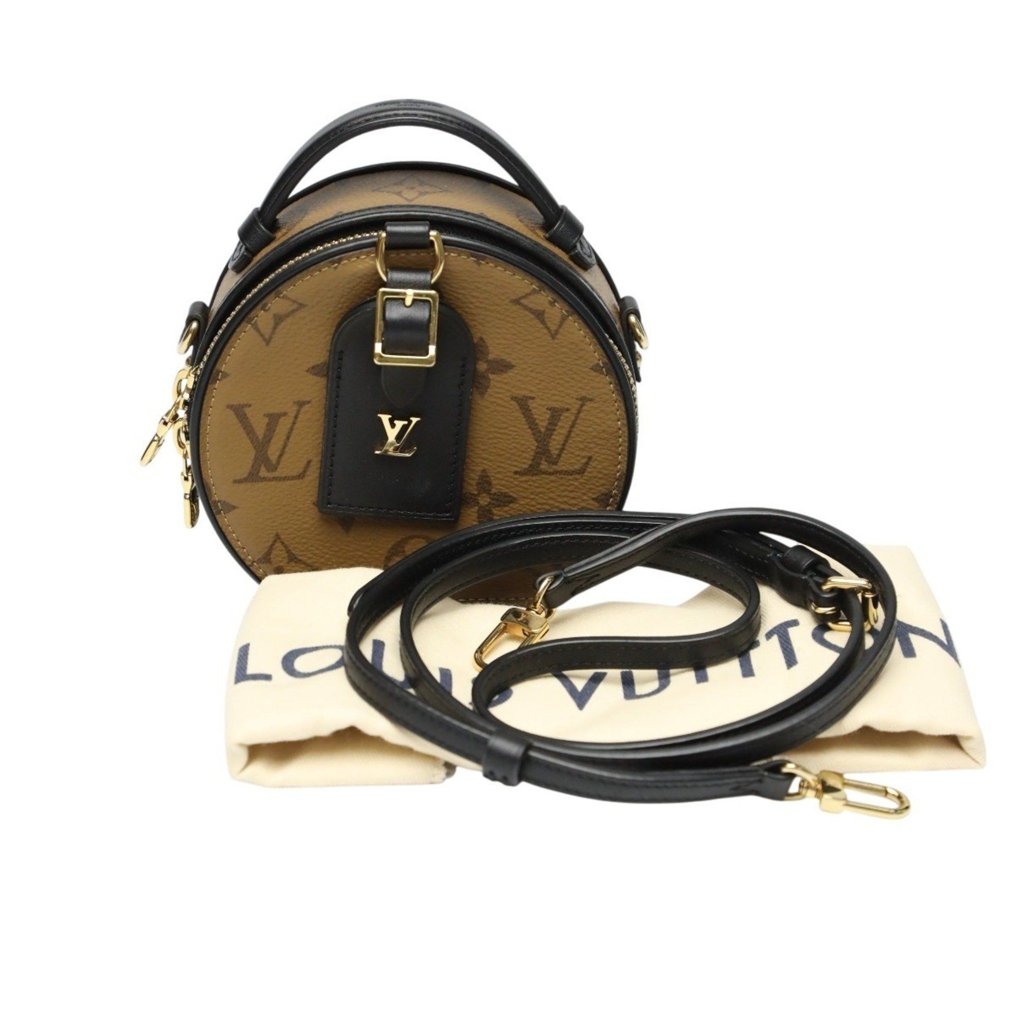 Louis Vuitton Monogram Reverse Mini Boite Chapeau Shoulder Bag M68276 Brown