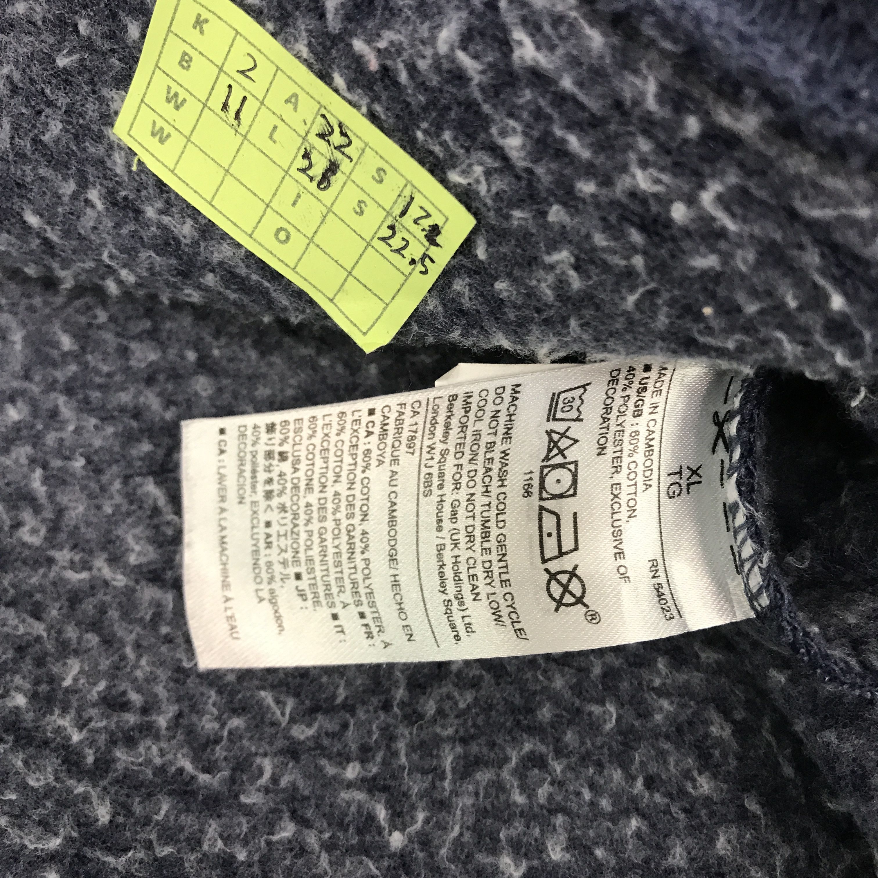 Gap × Vintage Vintage Gap Big Logo hoodie Sweatshirt Size US L / EU 52-54 / 3 - 10 Thumbnail