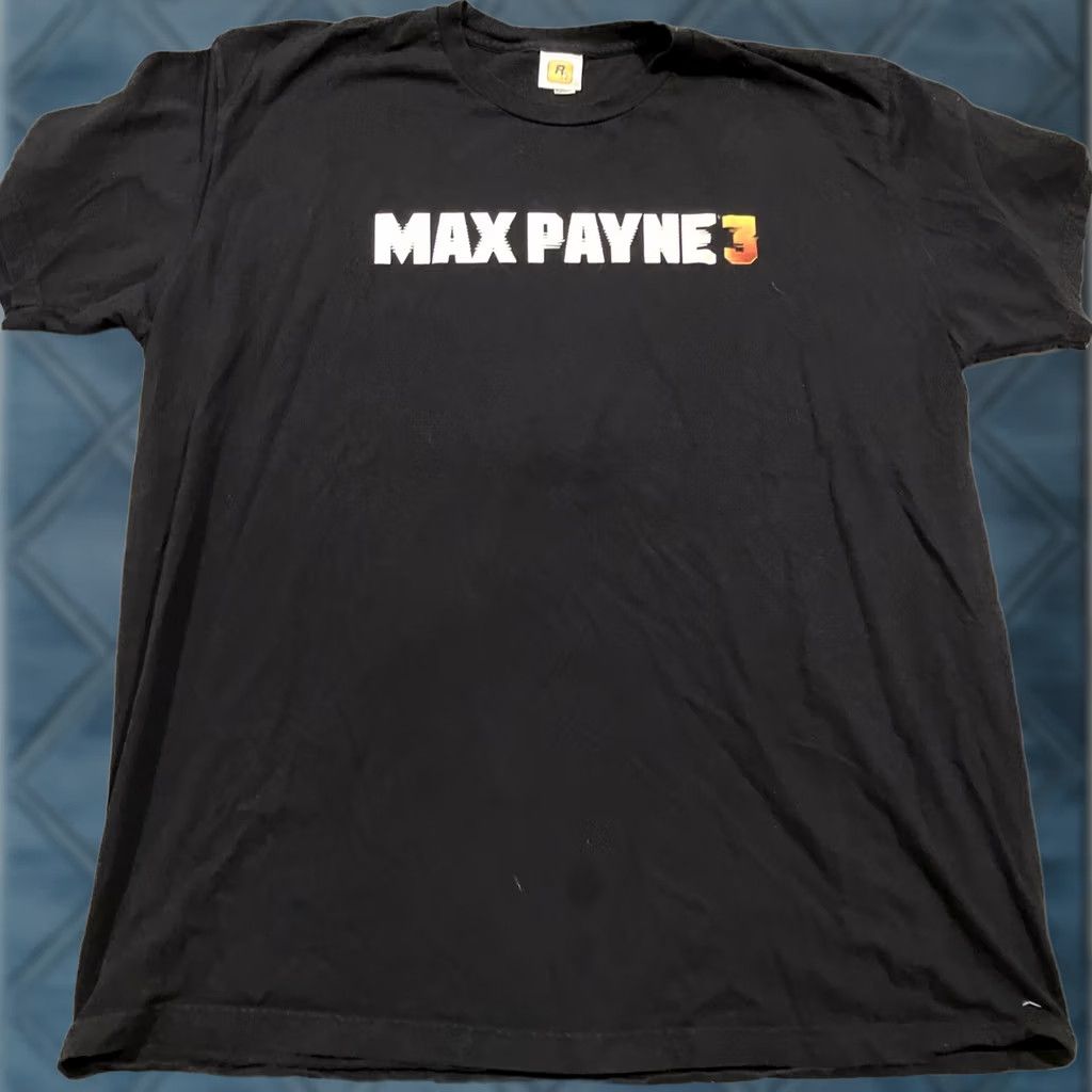 Vintage RARE NWOT Rockstar Max Payne 3 Promo T Shirt Men's XL Black Short Sleeve T-Shirt Rockstar Mens XL Max Payne 3 Promo Shirt Size US XL / EU 56 / 4 - 1 Thumbnail