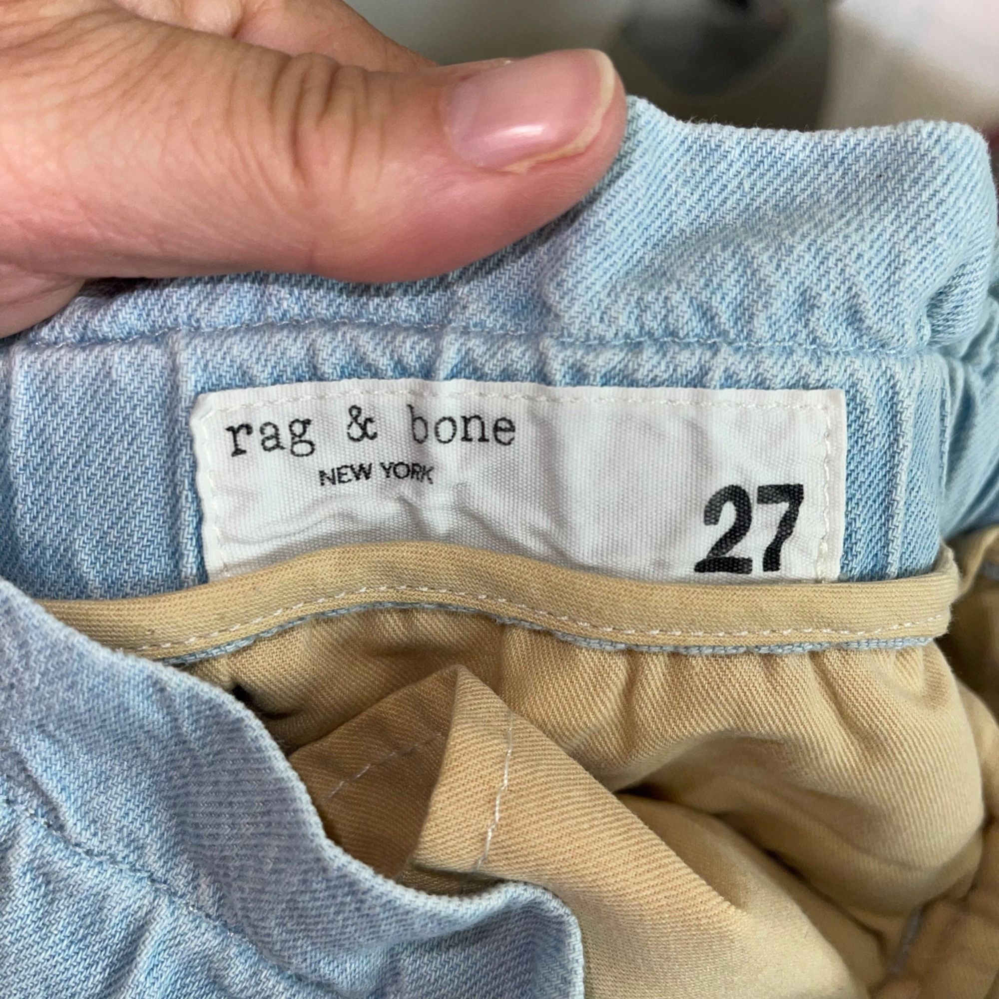 Rag & Bone Rag Bone Womens Pants Size 27 Blue Straight Size 27" / US 4 / IT 40 - 5 Thumbnail
