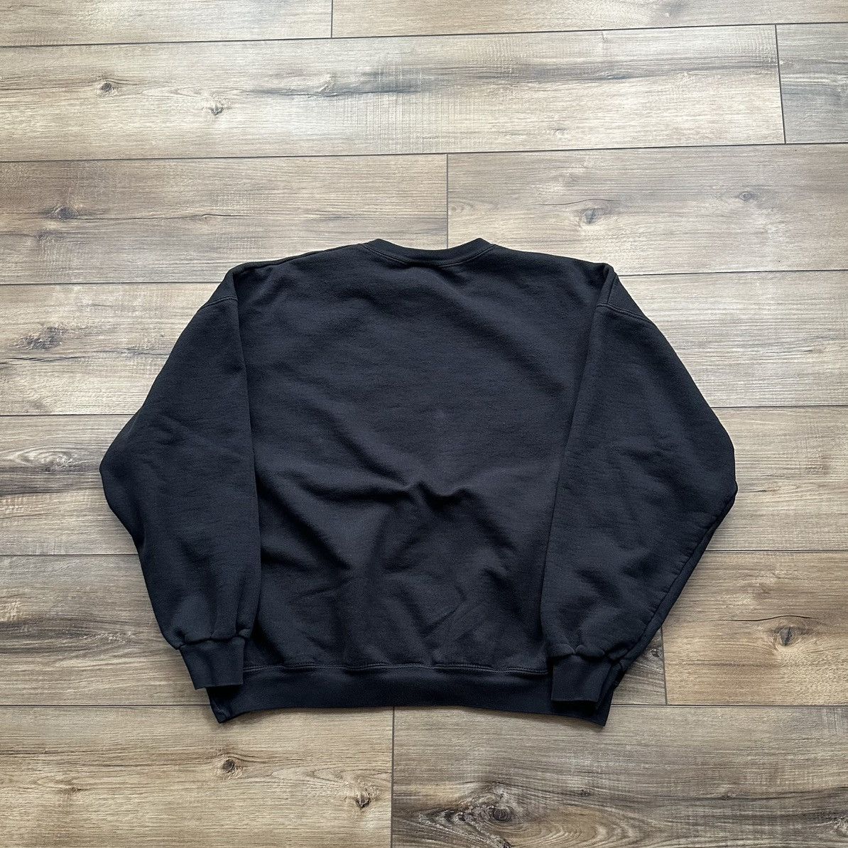 Lee Vintage 90s Lee Black Blank Crewneck Sweatshirt Size US XL / EU 56 / 4 - 6 Thumbnail
