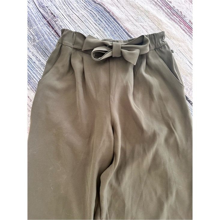 Lululemon Lululemon Pleated Wide Leg Noir Pant in Dark Olive Green Size 30" / US 8 / IT 44 - 3 Thumbnail