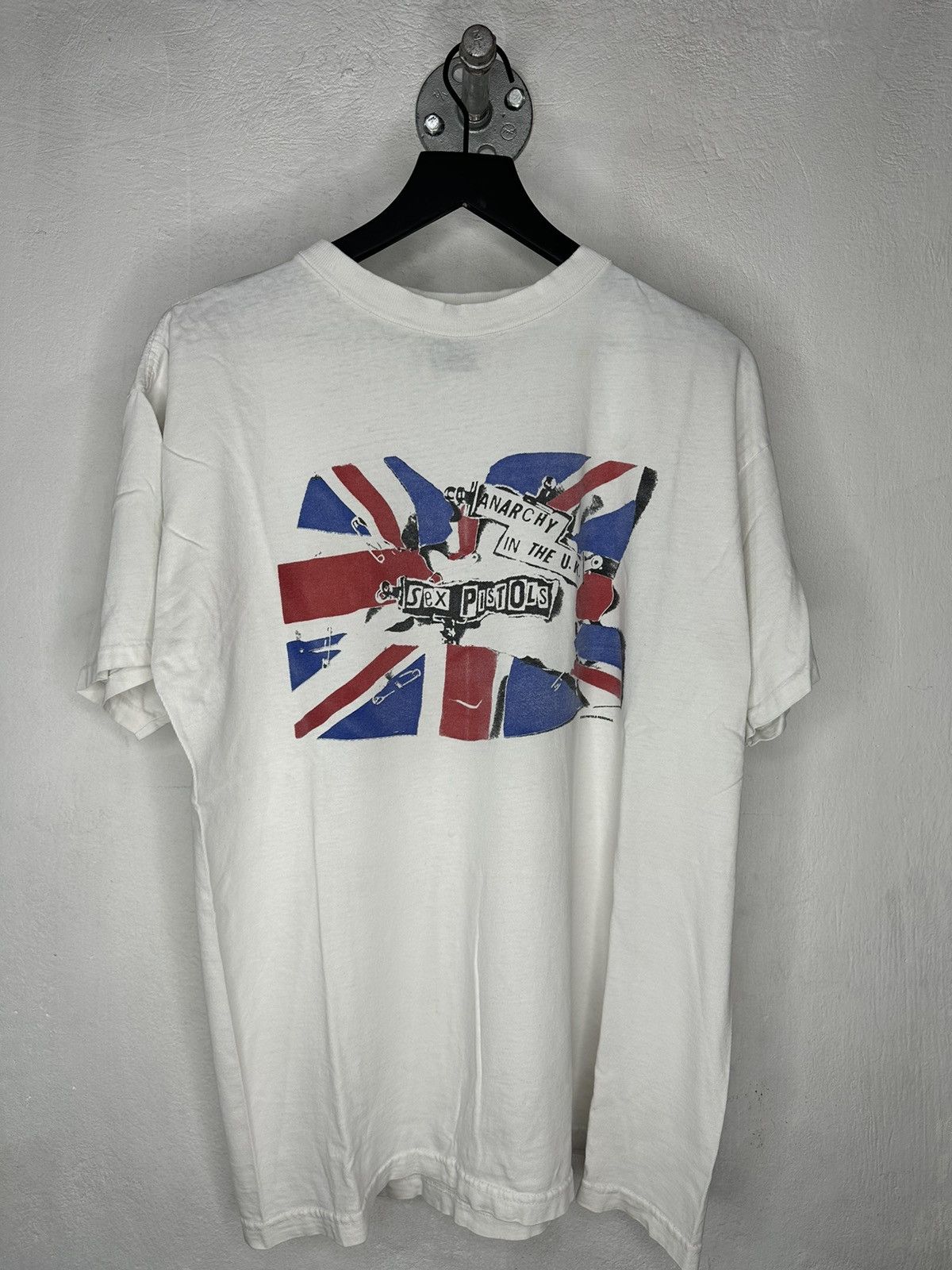 image of Band Tees x Vintage Sex Pistols Anarchy In The U.k Single Stitch in White, Men's (Size XL)