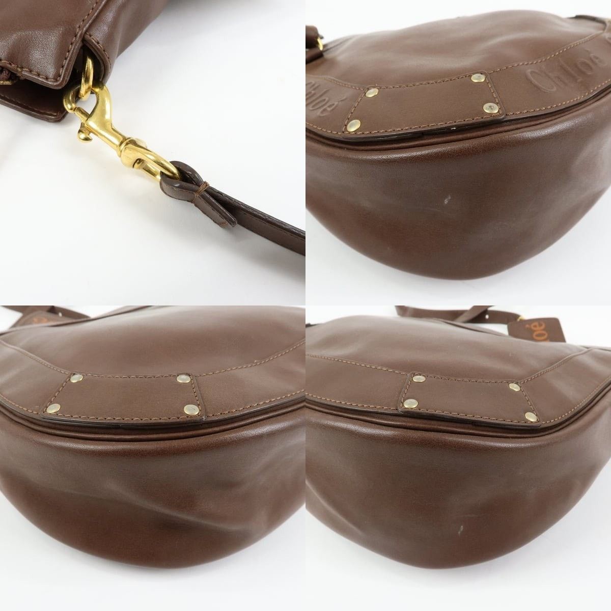 Chloe Chloe Eden Leather Crossbody Bag Brown Size ONE SIZE - 5 Thumbnail