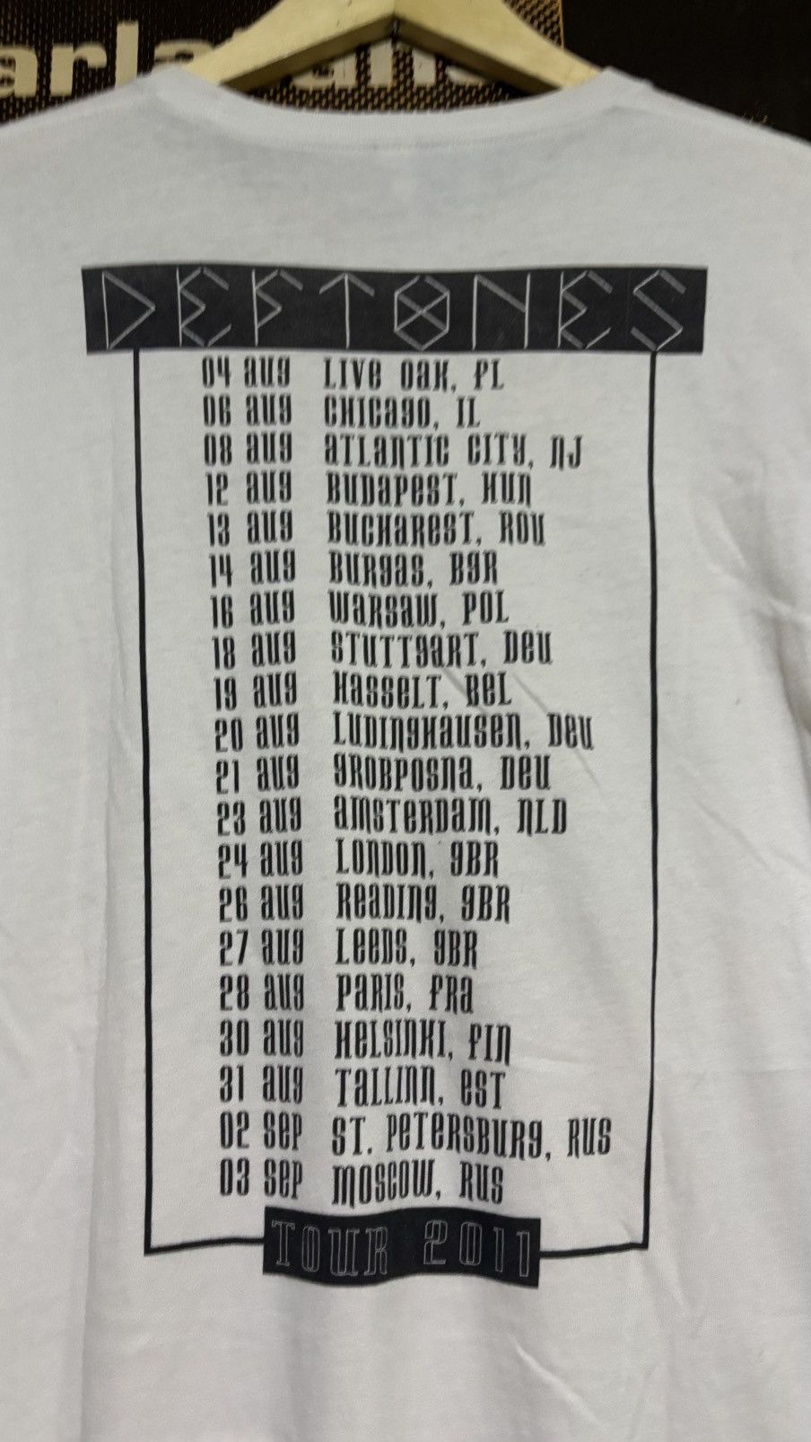 Band Tees Vintage Deftones Tour 2011 korn slipknot Size US M / EU 48-50 / 2 - 7 Thumbnail
