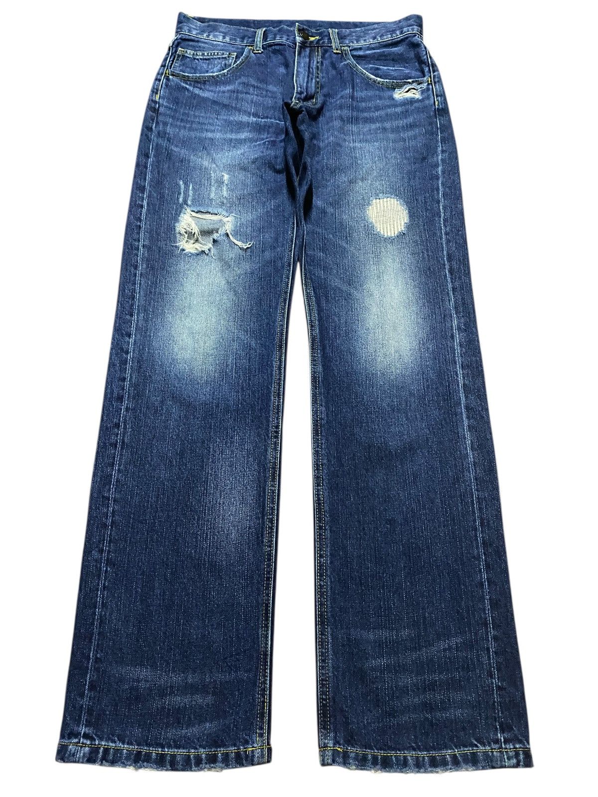 Prps Vintage Japanese Brand Blue Limitless Distressed Loose Jeans Size US 32 / EU 48 - 1 Thumbnail