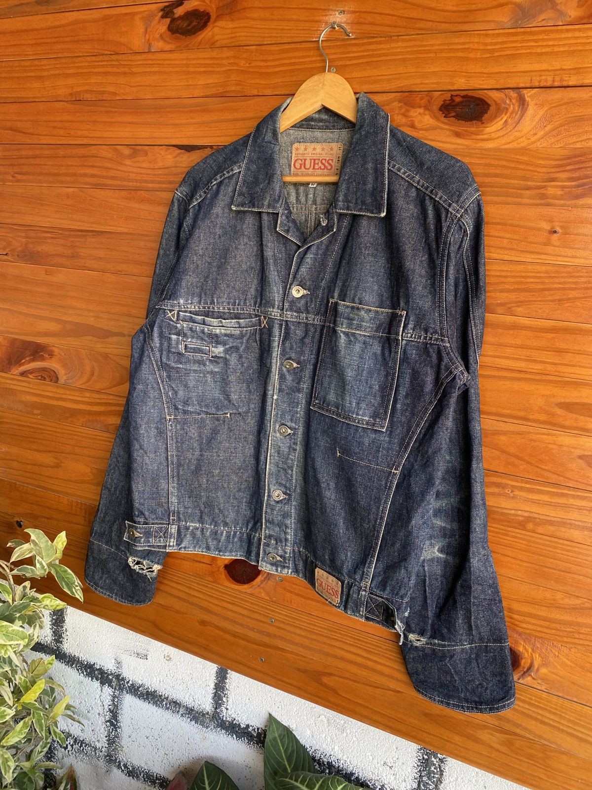 Guess Vintage GUESS Denim Jacket Made in USA Blue Jean Jacket Size US M / EU 48-50 / 2 - 4 Thumbnail
