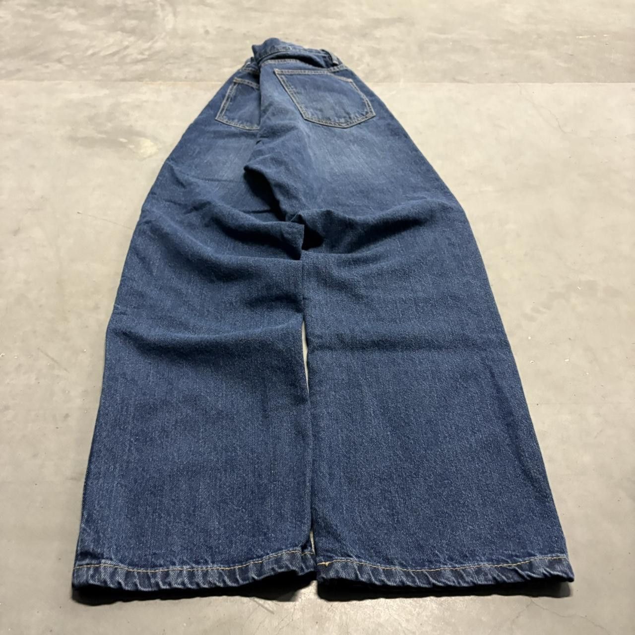 Japanese Brand × Vintage Vintage Y2K/2000s Baggy Dark Wash Denim Jeans! Size US 29 - 4 Thumbnail