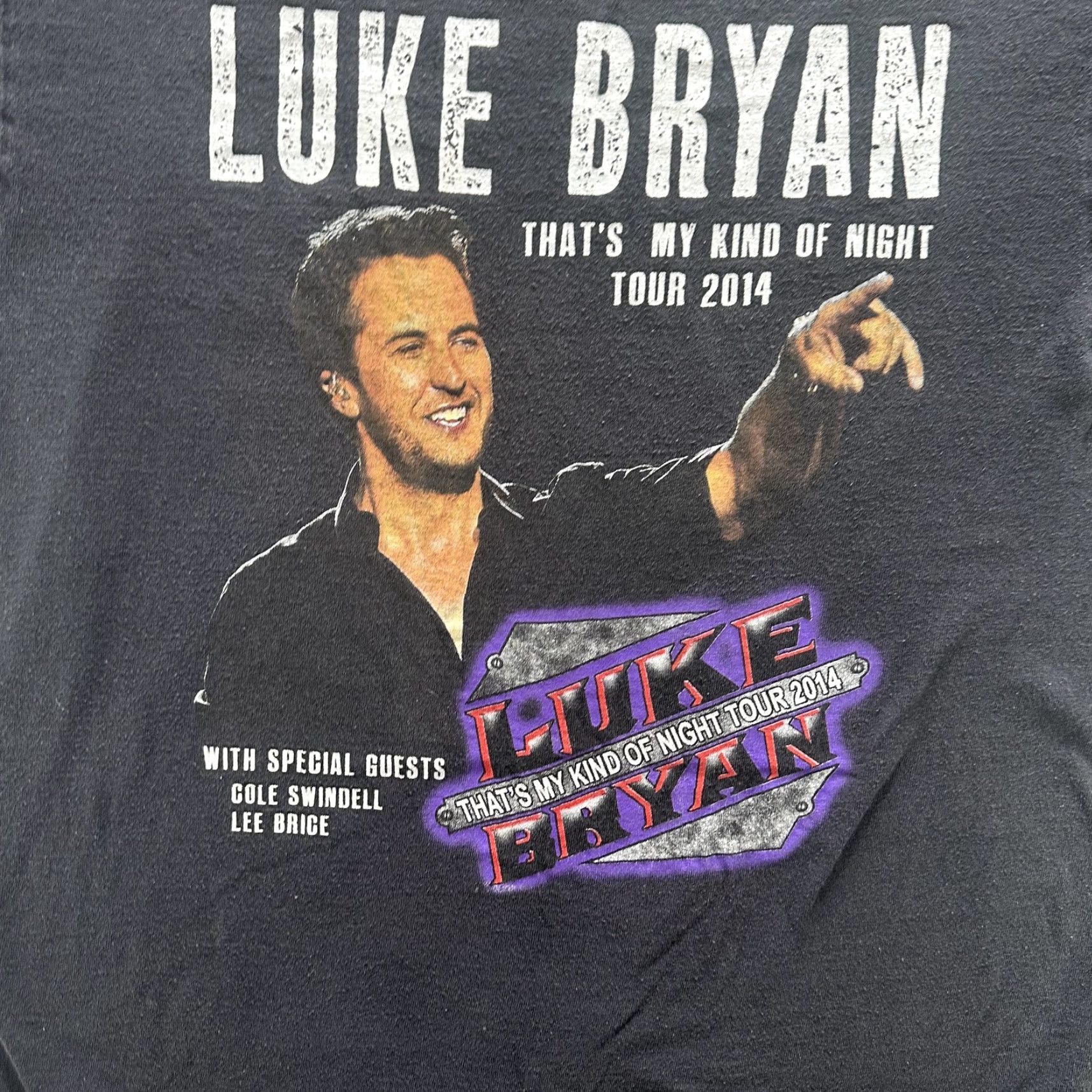 Delta Luke Bryan Shirt Black Mens Large 2014 Tour Country Concert Band Tee Delta Size US L / EU 52-54 / 3 - 5 Thumbnail