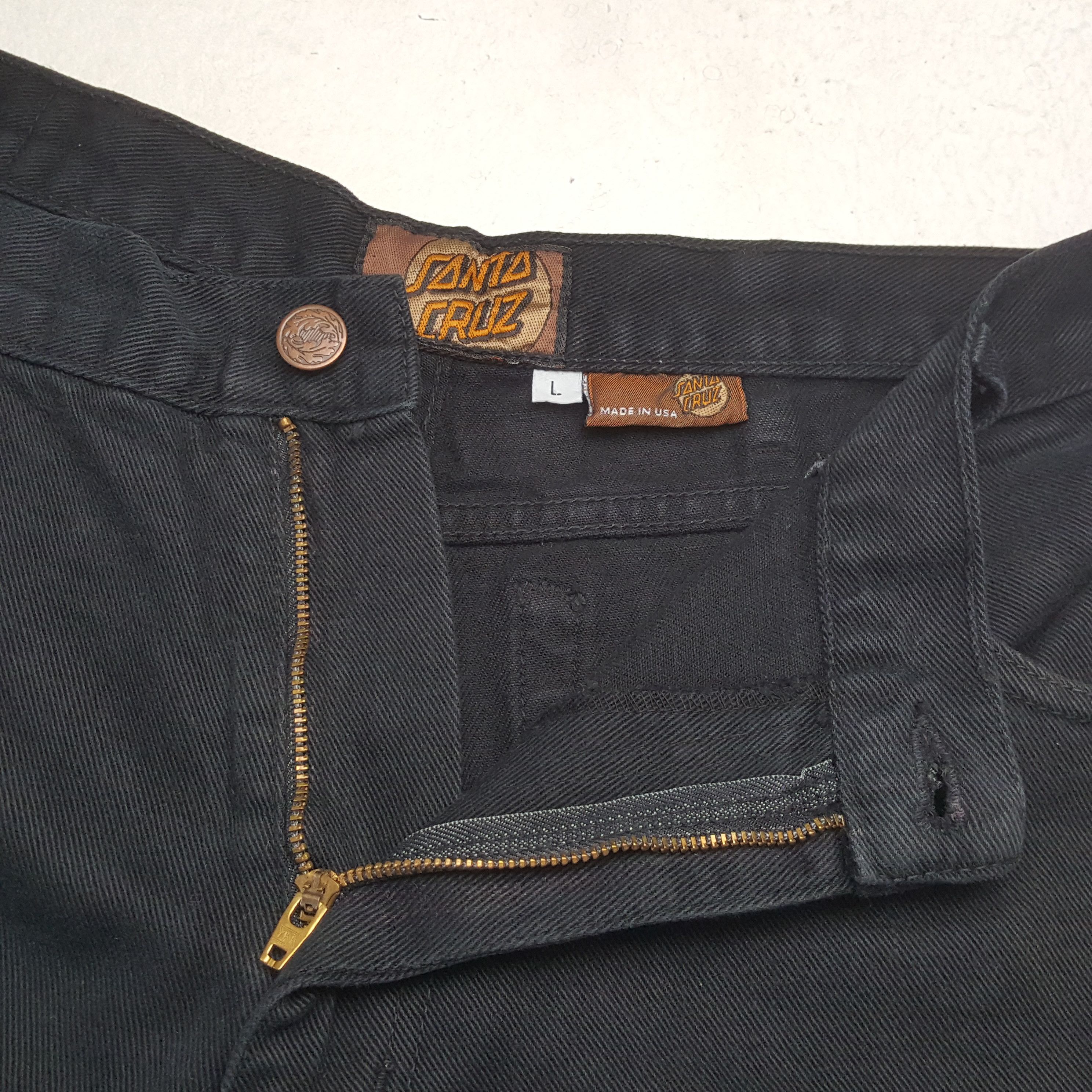 Santa Cruz Skateboards Vintage Santa Cruz Skateboard Brand Black Jeans RR10 Size US 32 / EU 48 - 12 Thumbnail