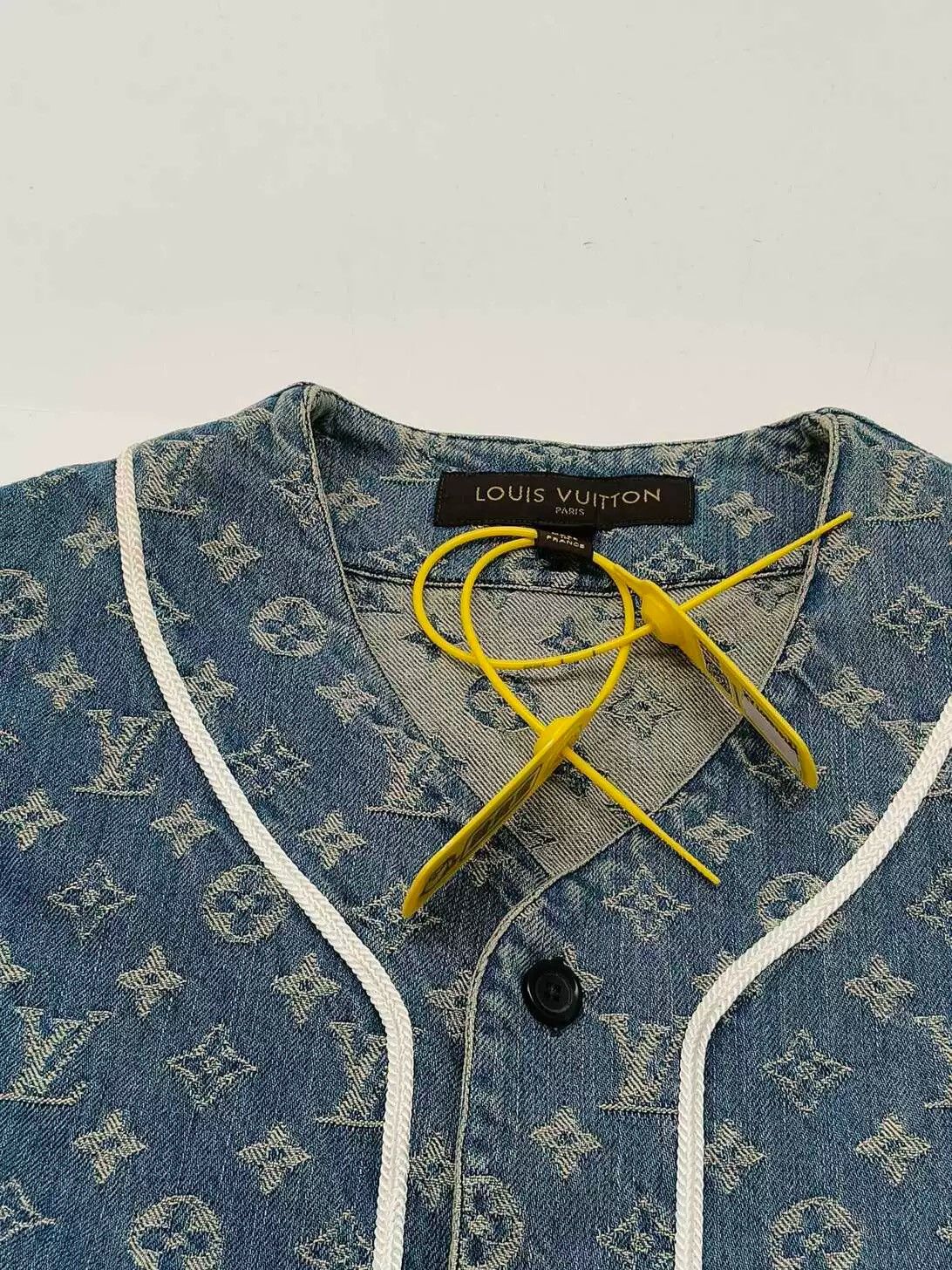 Louis Vuitton Louis Vuitton Supreme Denim Baseball Shirt-yf Size US XS / EU 42 / 0 - 3 Thumbnail