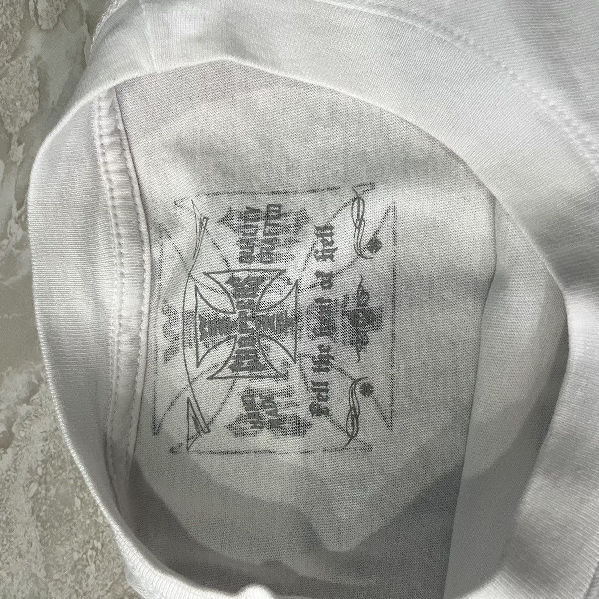 If Six Was Nine × Japanese Brand × Le Grande Bleu (L.G.B.) West Choppers Motorcycle White Tee Size US L / EU 52-54 / 3 - 5 Thumbnail