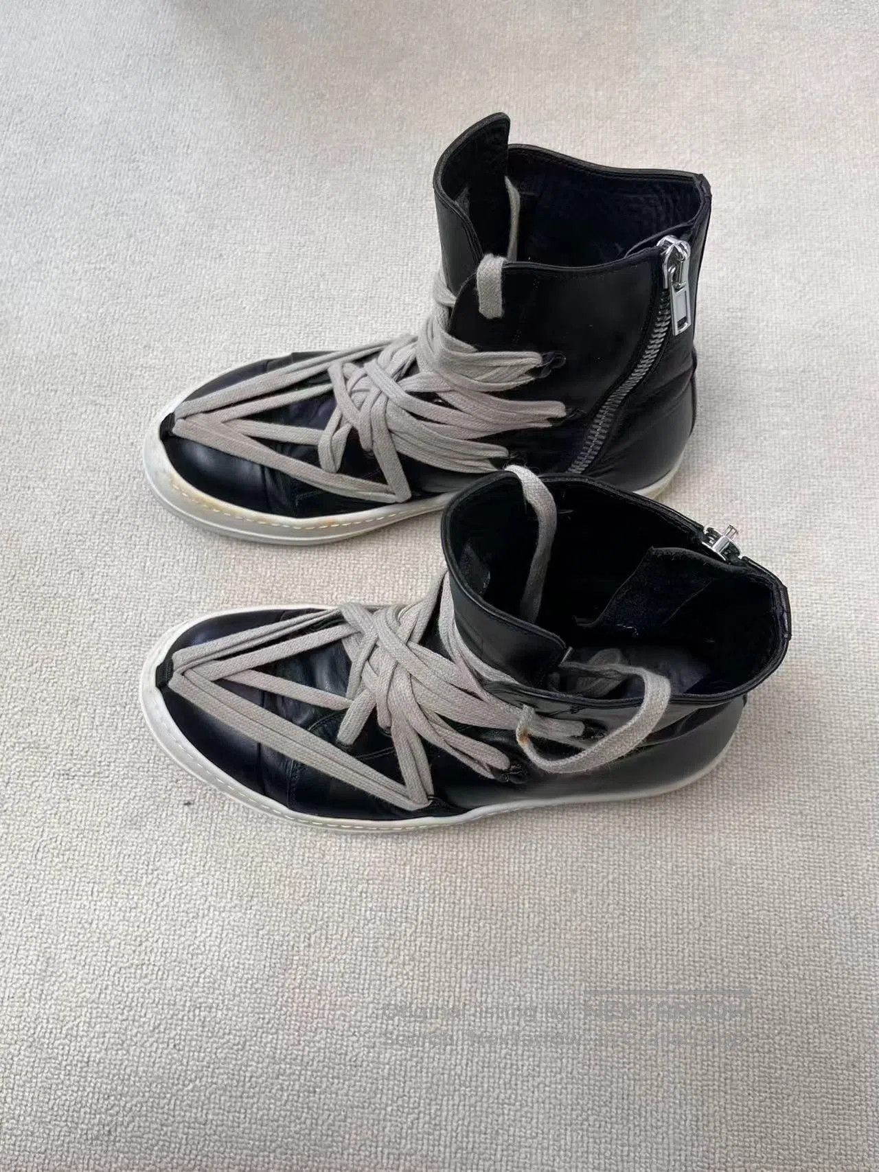 Rick Owens Rick Owens Tecuatl Men's High-Top Sneakers. Size US 8 / EU 41 - 3 Thumbnail