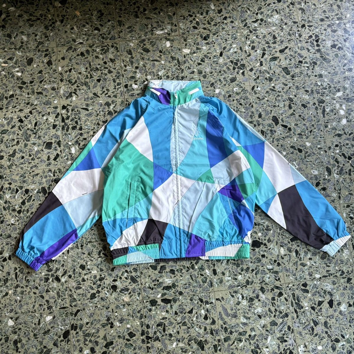 Supreme 🌀 Supreme x Emilio Pucci 2021 Windbreaker – Blue (Size M) 🔥 Size US M / EU 48-50 / 2 - 10 Thumbnail