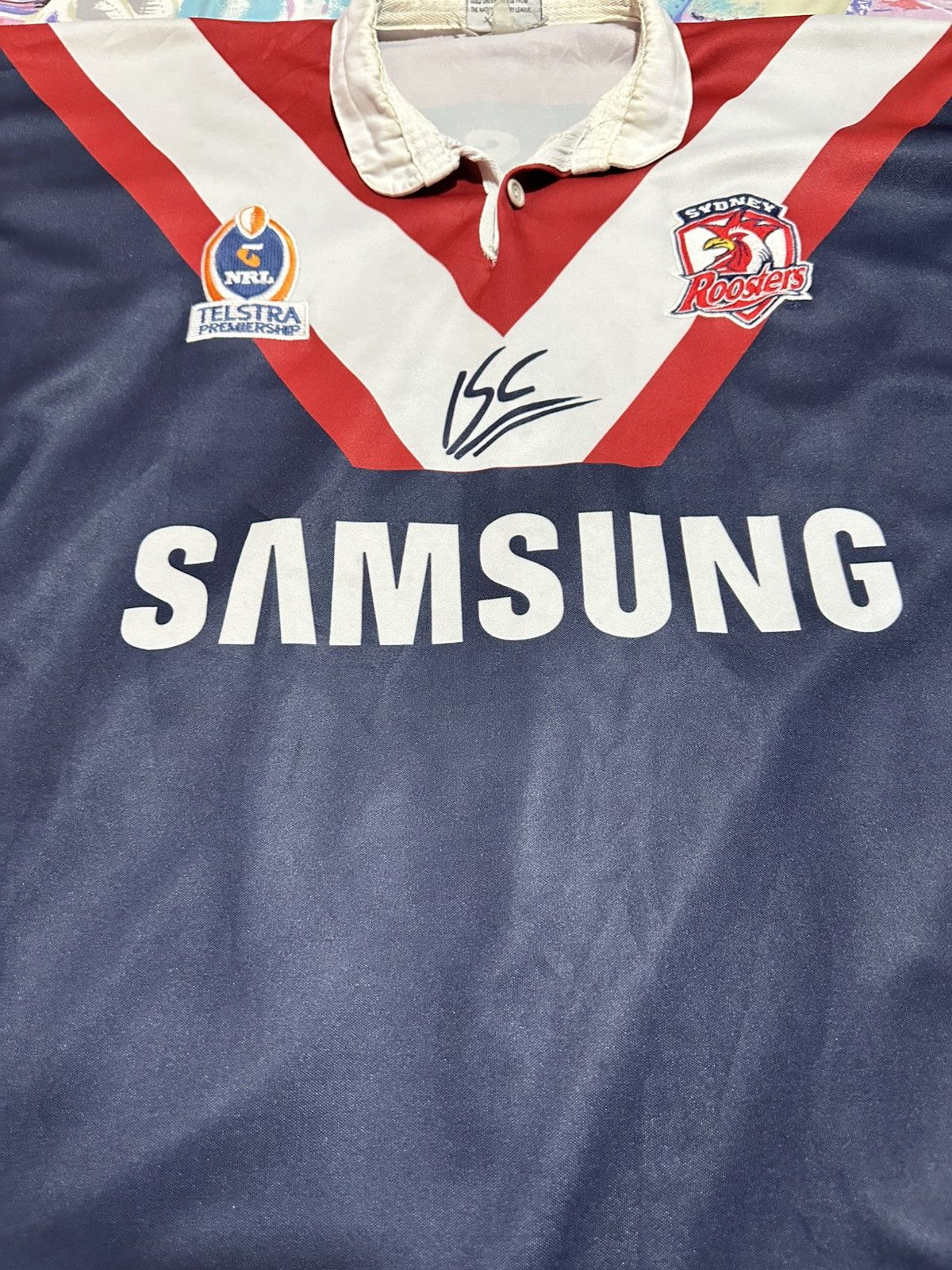 Vintage Vtg 2005 Sydney Rosters home jersey rugby shirt Size US XL / EU 56 / 4 - 4 Thumbnail