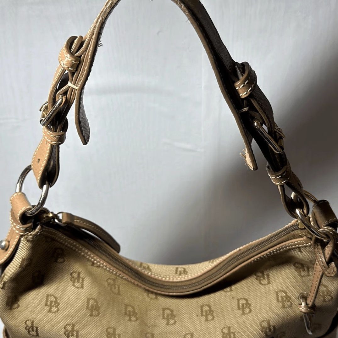 Dooney & Bourke VINTAGE Dooney & Bourke bucket bag Satchel Canvas Tan Brown Large Women Size ONE SIZE - 6 Thumbnail