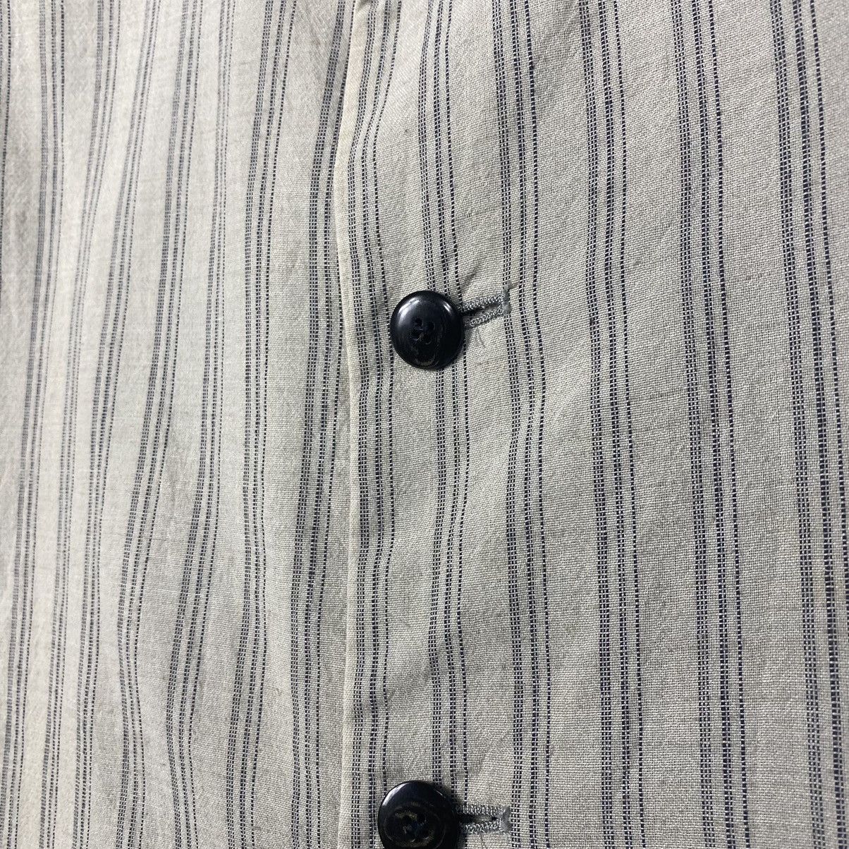 Yohji Yamamoto 🔥 WORK SHOP YOHJI YAMAMOTO STRIPE LINEN JACKET Size US M / EU 48-50 / 2 - 10 Thumbnail