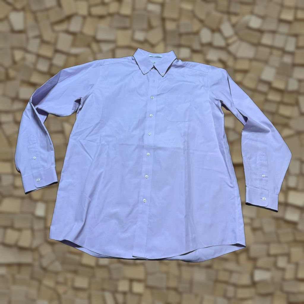 Vintage L.L.Bean Shirts Men's 16.5 Purple Long Sleeve Button-Up Wrinkle Resistant Casual Cotton Button-Down Collar Vintage: No Size US M / EU 48-50 / 2 - 1 Thumbnail