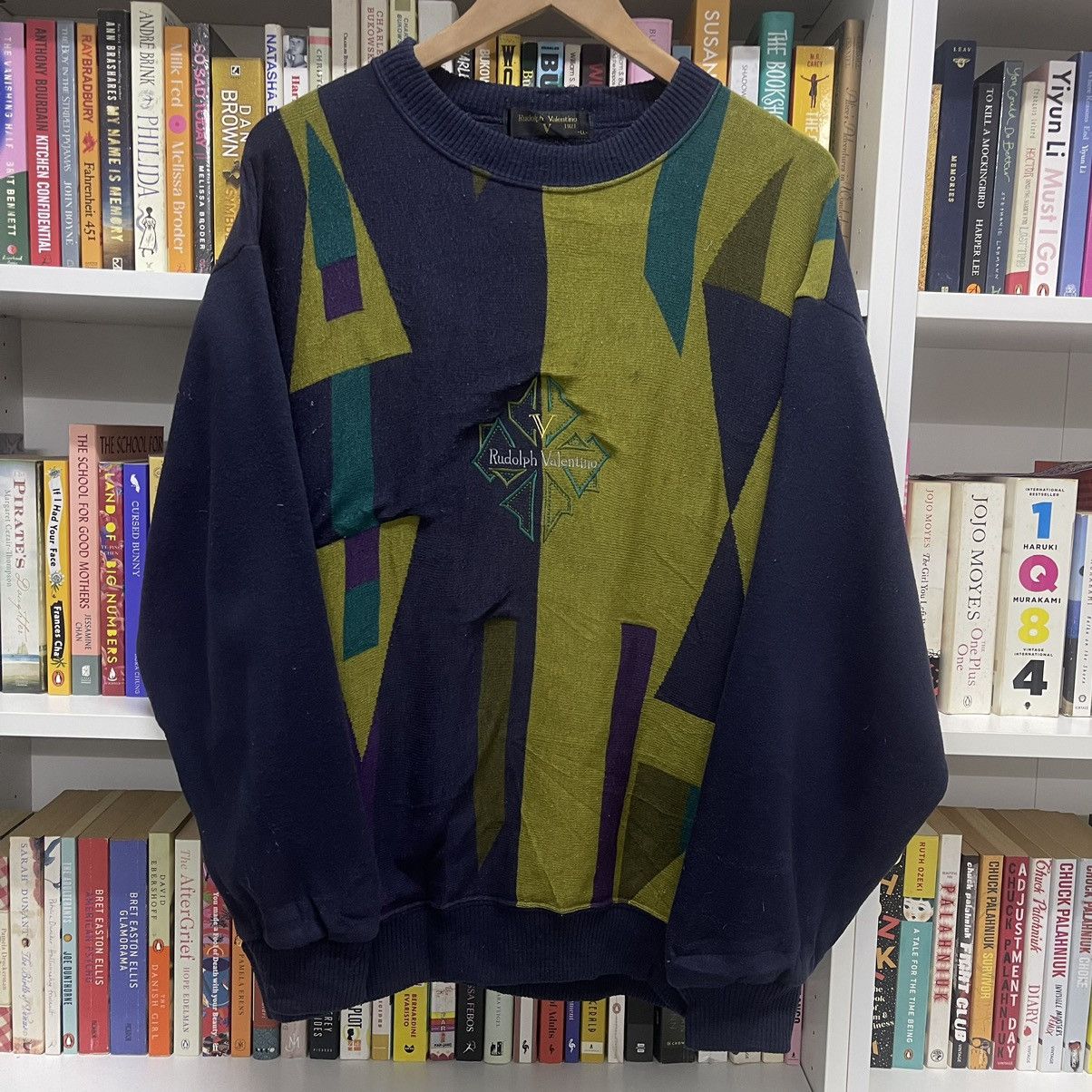 Valentino × Vintage Vintage Rudolph Valentino Embroidered Sweatshirt Size US L / EU 52-54 / 3 - 1 Thumbnail