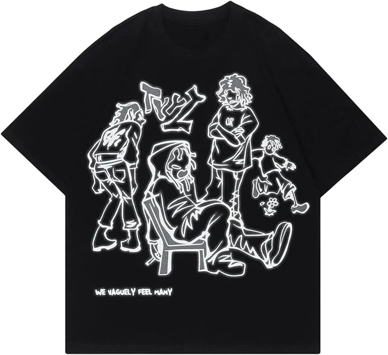 Japanese Brand × Vintage Funny Anime Cartoon Graphic T-Shirt (L) Size US L / EU 52-54 / 3 - 1 Thumbnail