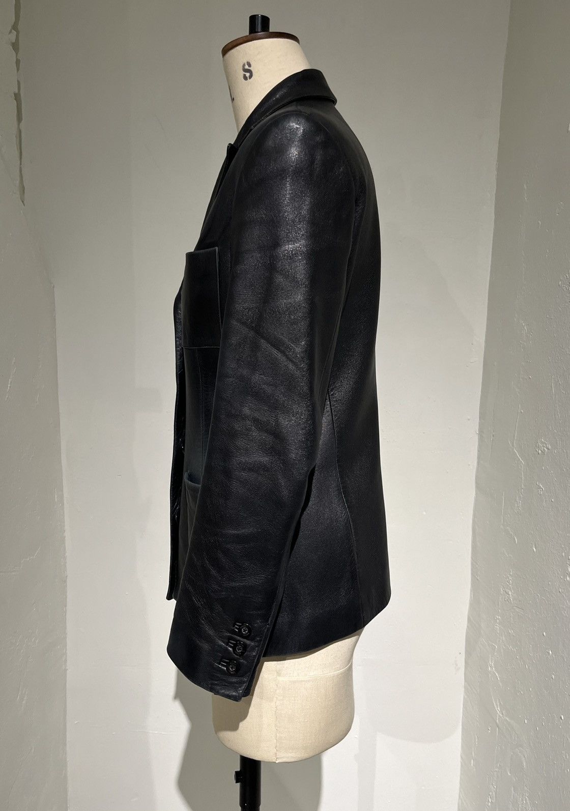 Gucci 1998 Tom Ford Leather Blazer Size M / US 6-8 / IT 42-44 - 3 Thumbnail