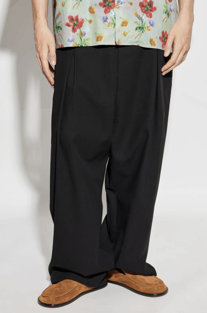 Loewe Loewe Black Pleated Trousers Size Large Size US 34 / EU 50 - 1 Thumbnail