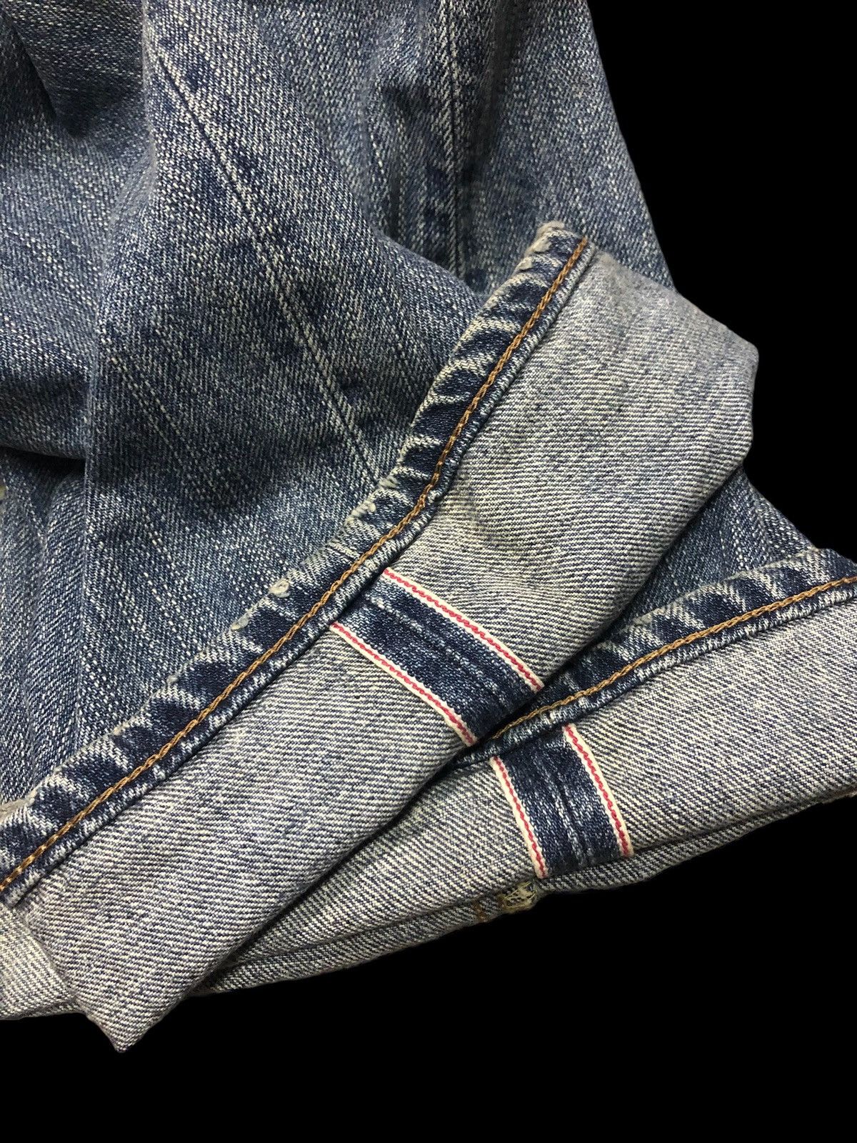 Edwin × Vintage EDWIN VINTAGE SELVEDGE DISTRESSED DENIM Size US 32 / EU 48 - 10 Thumbnail