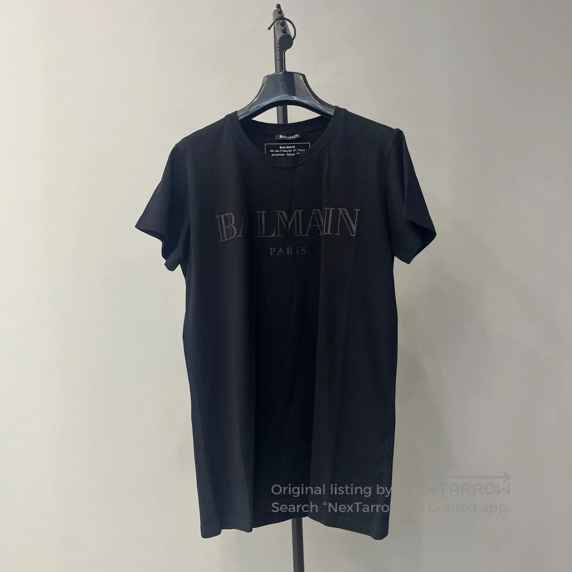 Balmain Balmain Black Logo Short Sleeve Top. Size US S / EU 44-46 / 1 - 1 Thumbnail