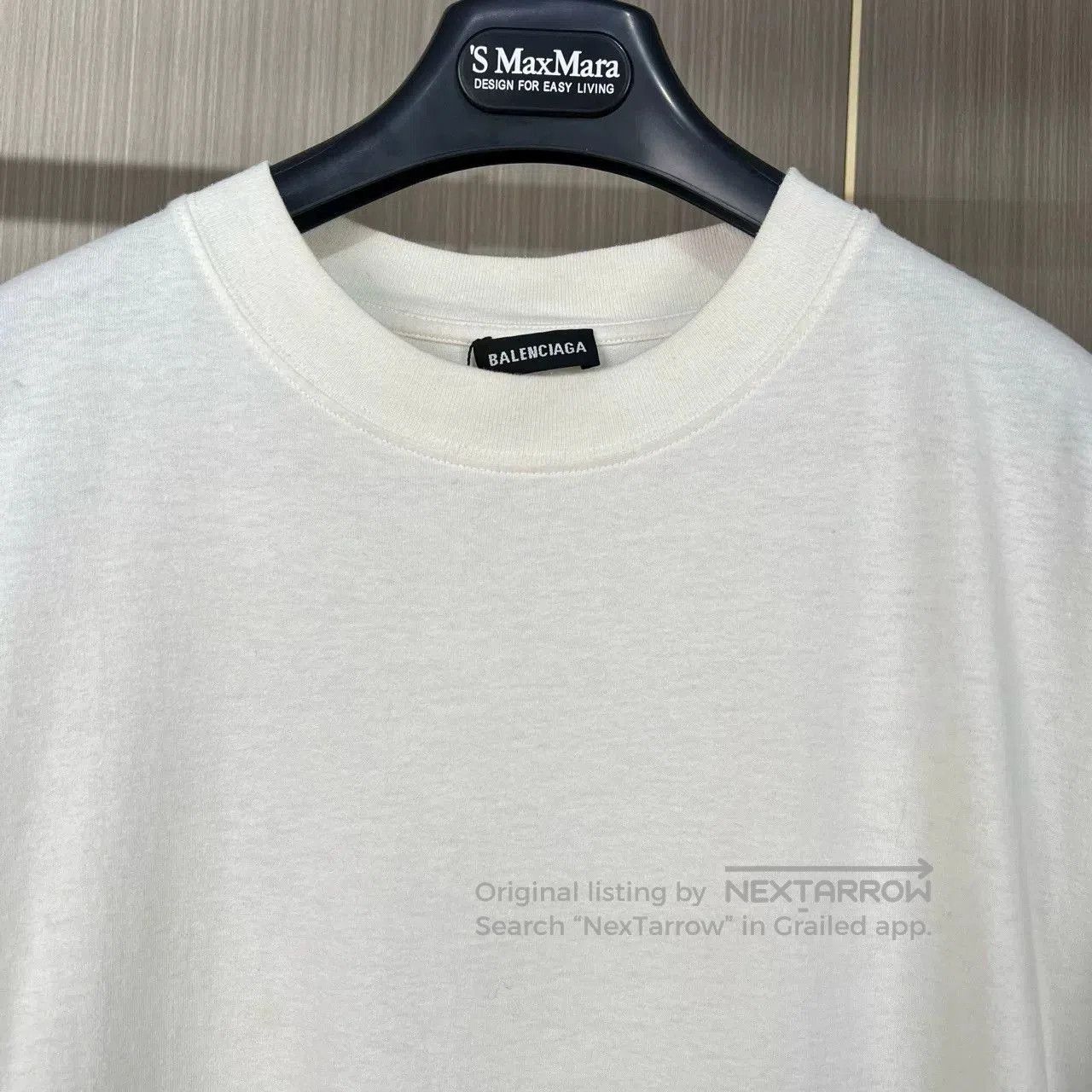 Balenciaga Balenciaga Embroidered Hem Letter Tee. Size XS / US 0-2 / IT 36-38 - 4 Thumbnail